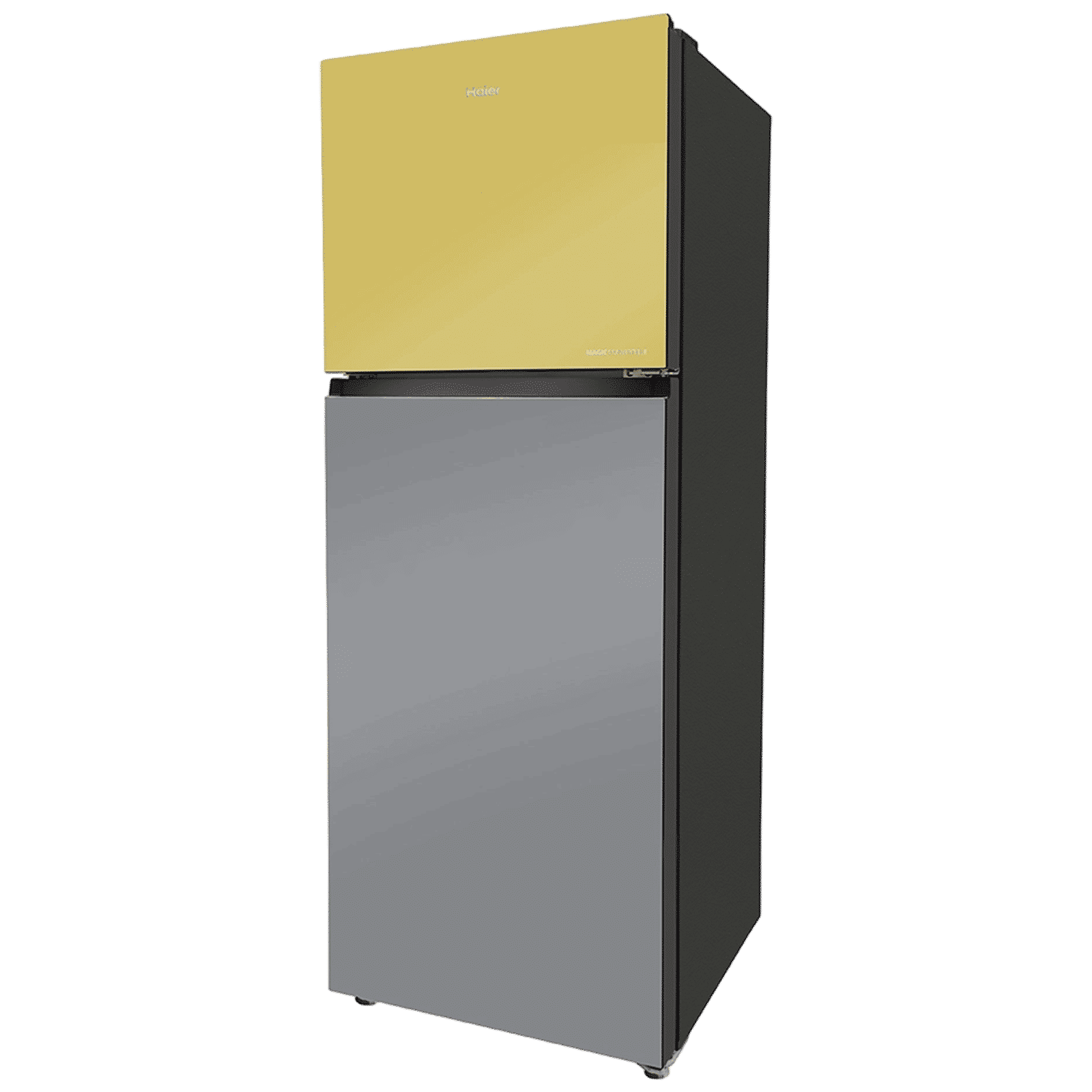 Haier Vogue Series 328 Litres 3 Star Frost Free Double Door Convertible Refrigerator with Triple Inverter & Dual Fan Technology (HRF-3783YGG-P, Yellow Grey Glass)_4
