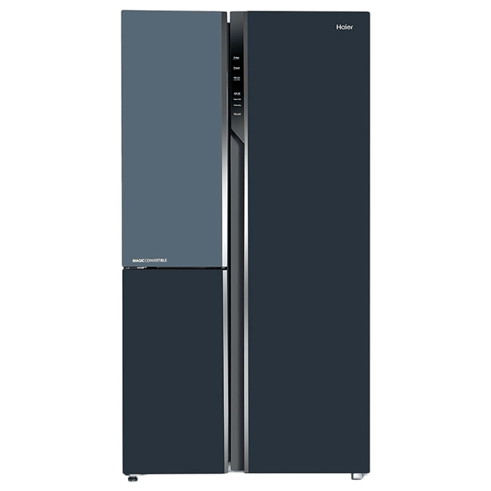 Haier Vogue Series 598 Litres 3 Star Frost Free Side by Side Refrigerator with Expert Inverter Technology (HRT-683GOG, Grey Onyx Glass)_1