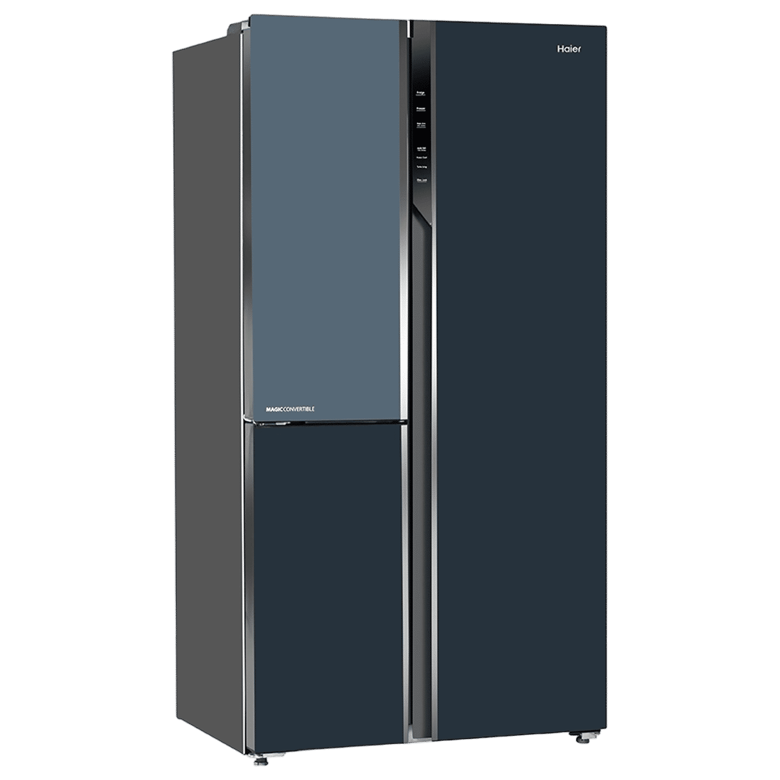 Haier Vogue Series 598 Litres 3 Star Frost Free Side by Side Refrigerator with Expert Inverter Technology (HRT-683GOG, Grey Onyx Glass)_9