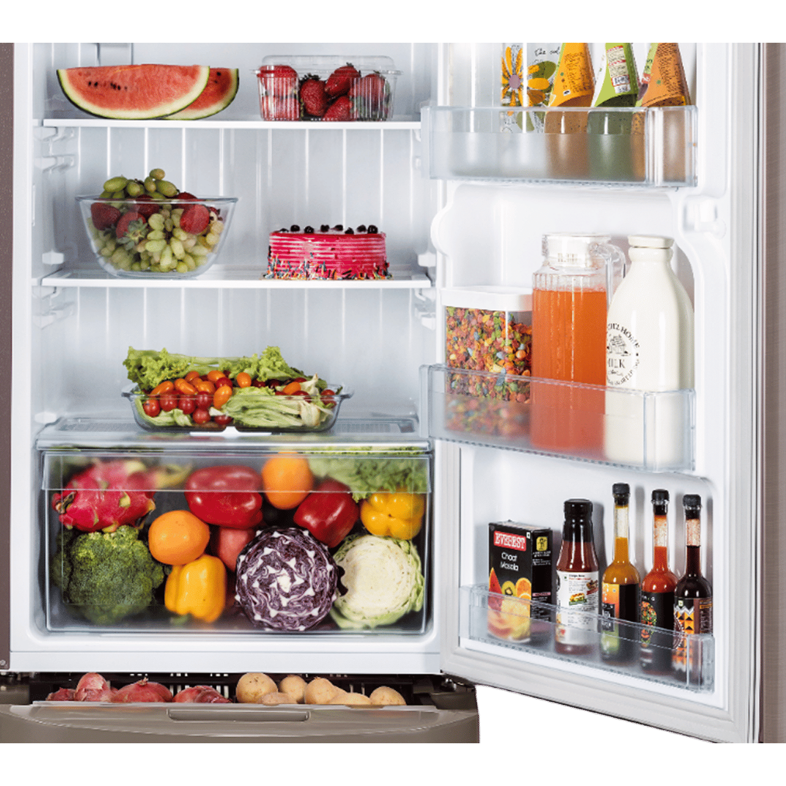 LG 210 Litres 3 Star Direct Cool Single Door Refrigerator with Stabilizer Free Operation (GL-D231AFSD, Fawn Steel)_7