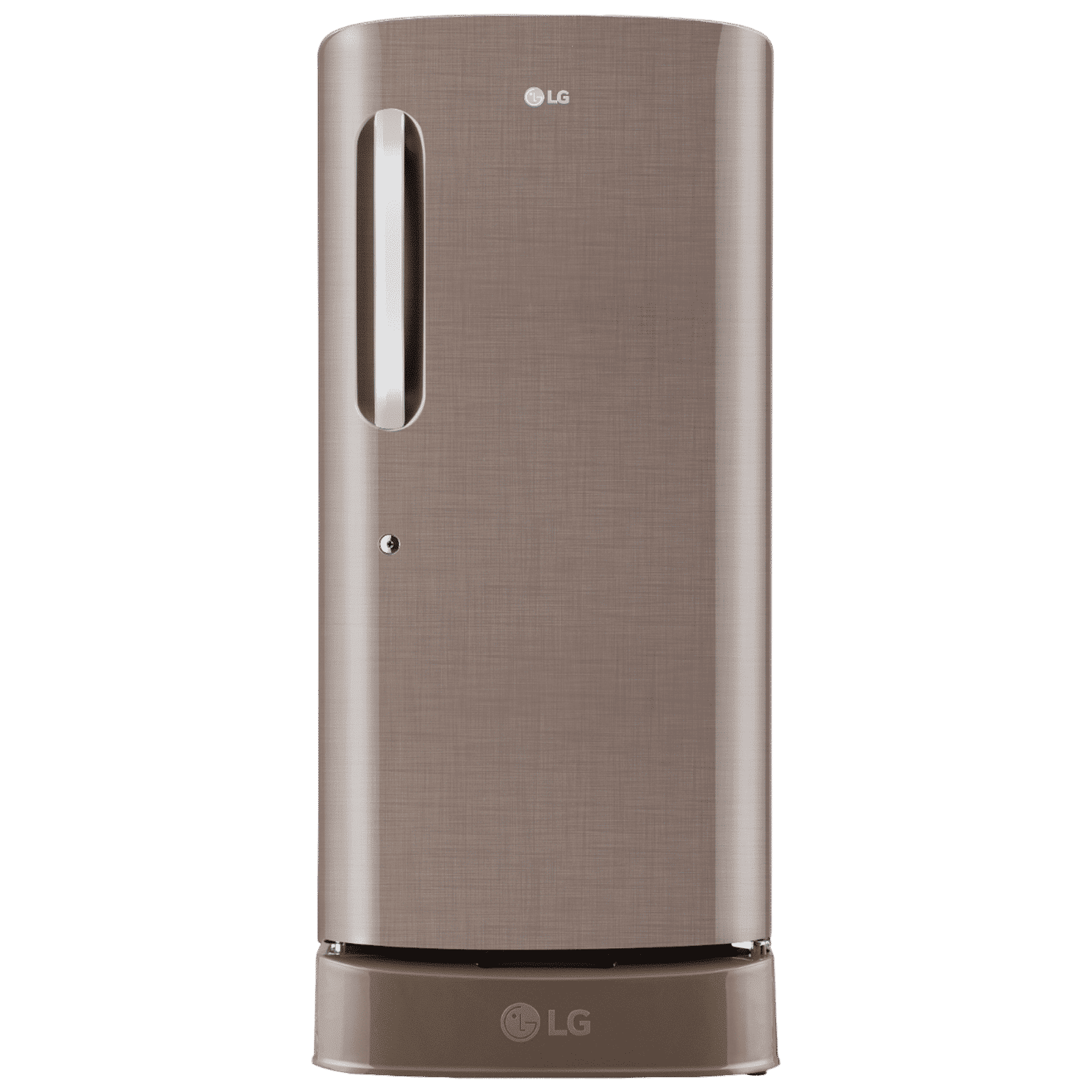 LG 210 Litres 3 Star Direct Cool Single Door Refrigerator with Stabilizer Free Operation (GL-D231AFSD, Fawn Steel)_1
