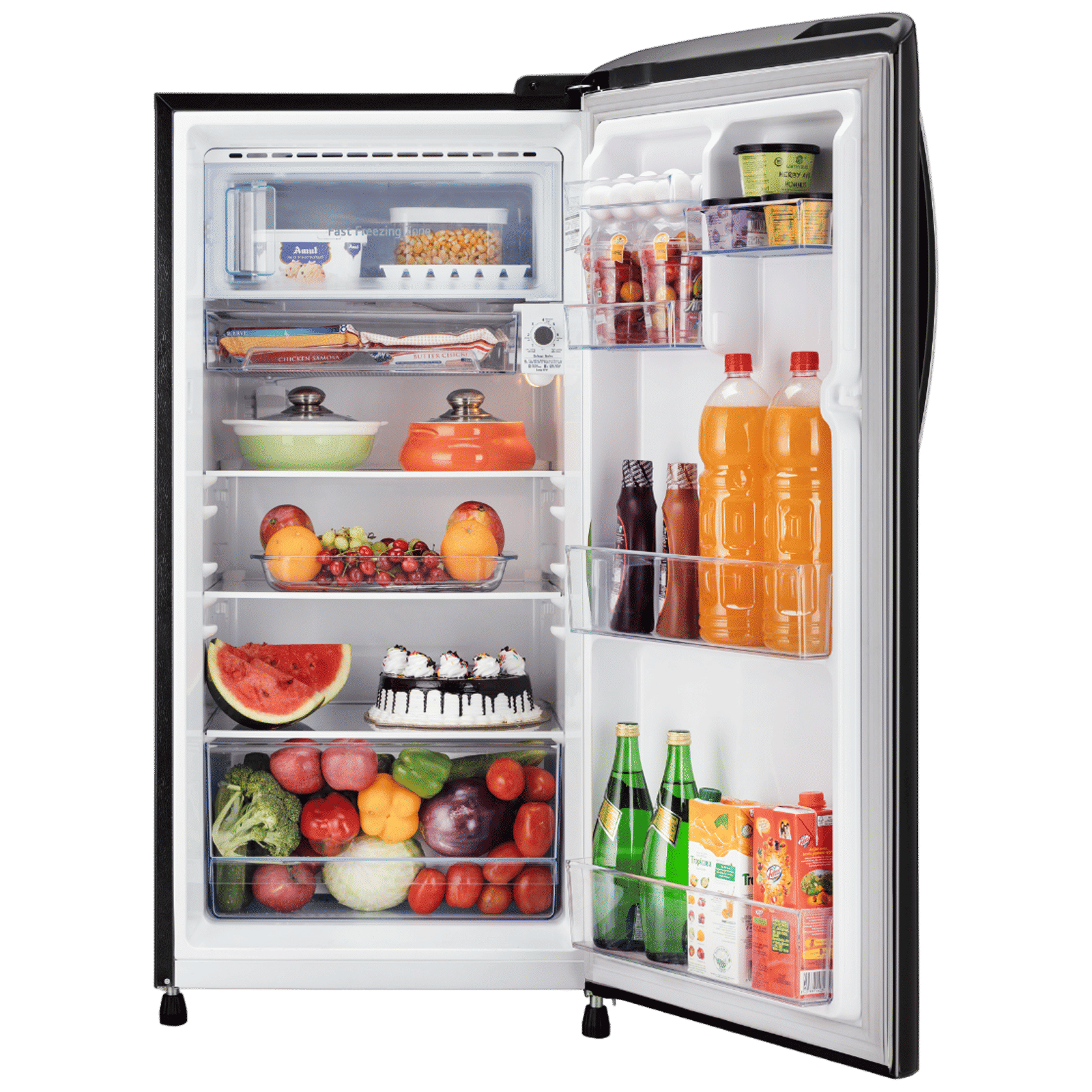 LG 201 Litres 3 Star Direct Cool Single Door Refrigerator with Stabilizer Free Operation (GL-B211HELD, Emareld Lotus)_5