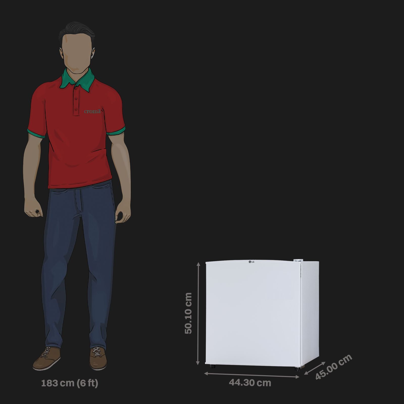 LG 43 Litres 1 Star Direct Cool Single Door Refrigerator with Door Basket (GL-M051SWB, White) LG 43 Litres 1 Star Direct Cool Single Door Refrigerator with Door Basket (GL-M051SWB, White)_3