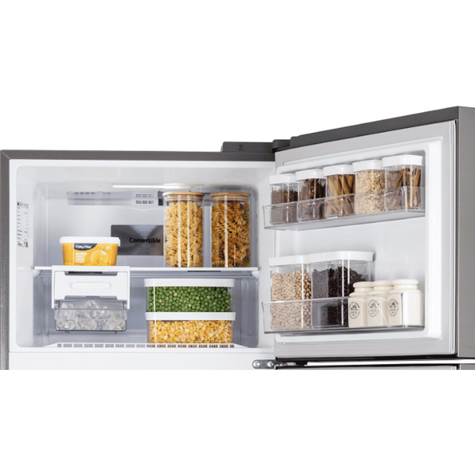 LG 466 Litres 2 Star Frost Free Double Door Smart Wifi Enabled Convertible Refrigerator with Remote Control (GL-T492MPZY, Shiny Steel)_7