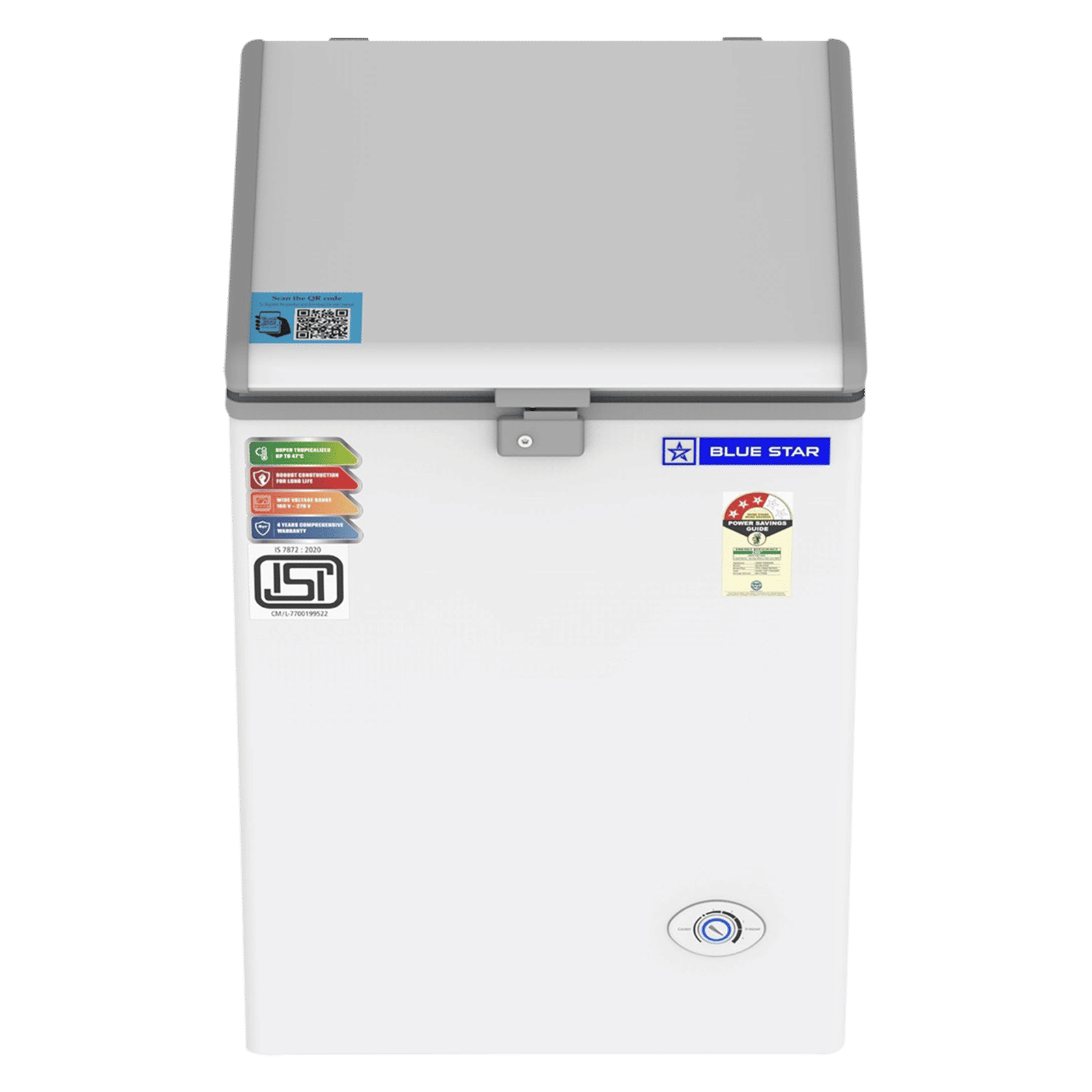 Blue Star NEYW Series 108 Litres 3 Star Single Door Deep Freezer (Static Cooling Technology, CF3-130NEYW, White) Blue Star NEYW Series 108 Litres 3 Star Single Door Deep Freezer (Static Cooling Technology, CF3-130NEYW, White)_6