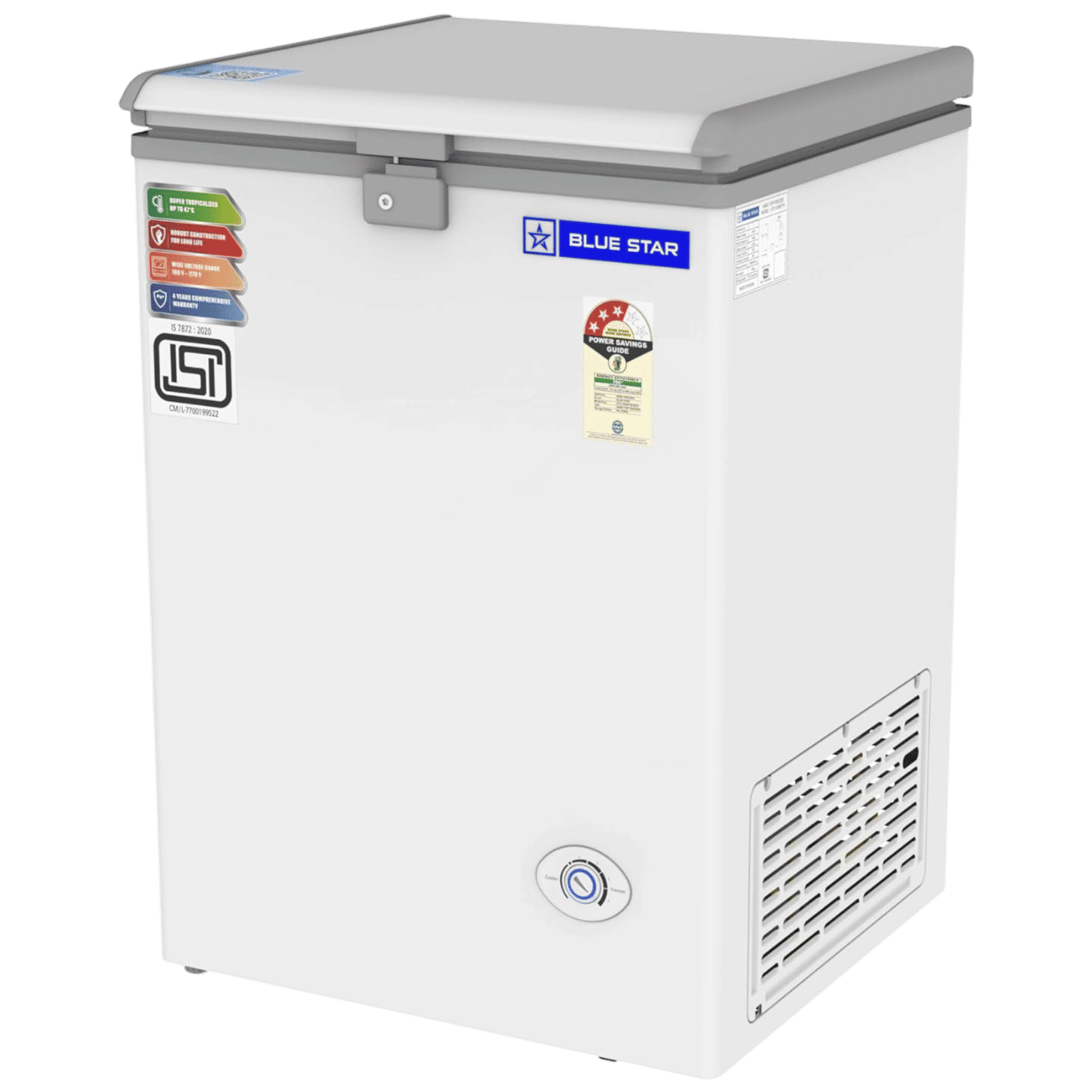 Blue Star NEYW Series 108 Litres 3 Star Single Door Deep Freezer (Static Cooling Technology, CF3-130NEYW, White) Blue Star NEYW Series 108 Litres 3 Star Single Door Deep Freezer (Static Cooling Technology, CF3-130NEYW, White)_4