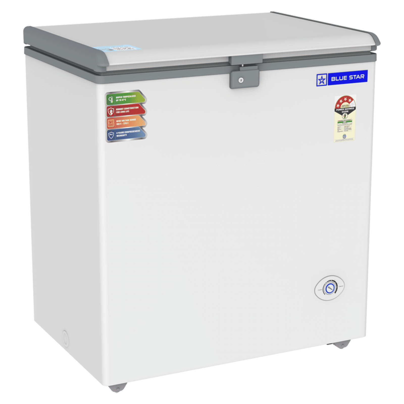 Blue Star NEYW Series 161 Litres 4 Star Single Door Deep Freezer (Static Cooling Technology, CF4-180NEYW, White)_10
