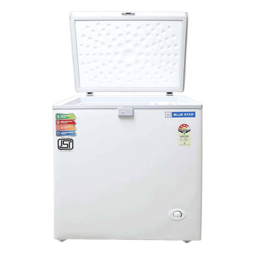 Blue Star NEYW Series 161 Litres 4 Star Single Door Deep Freezer (Static Cooling Technology, CF4-180NEYW, White)_5