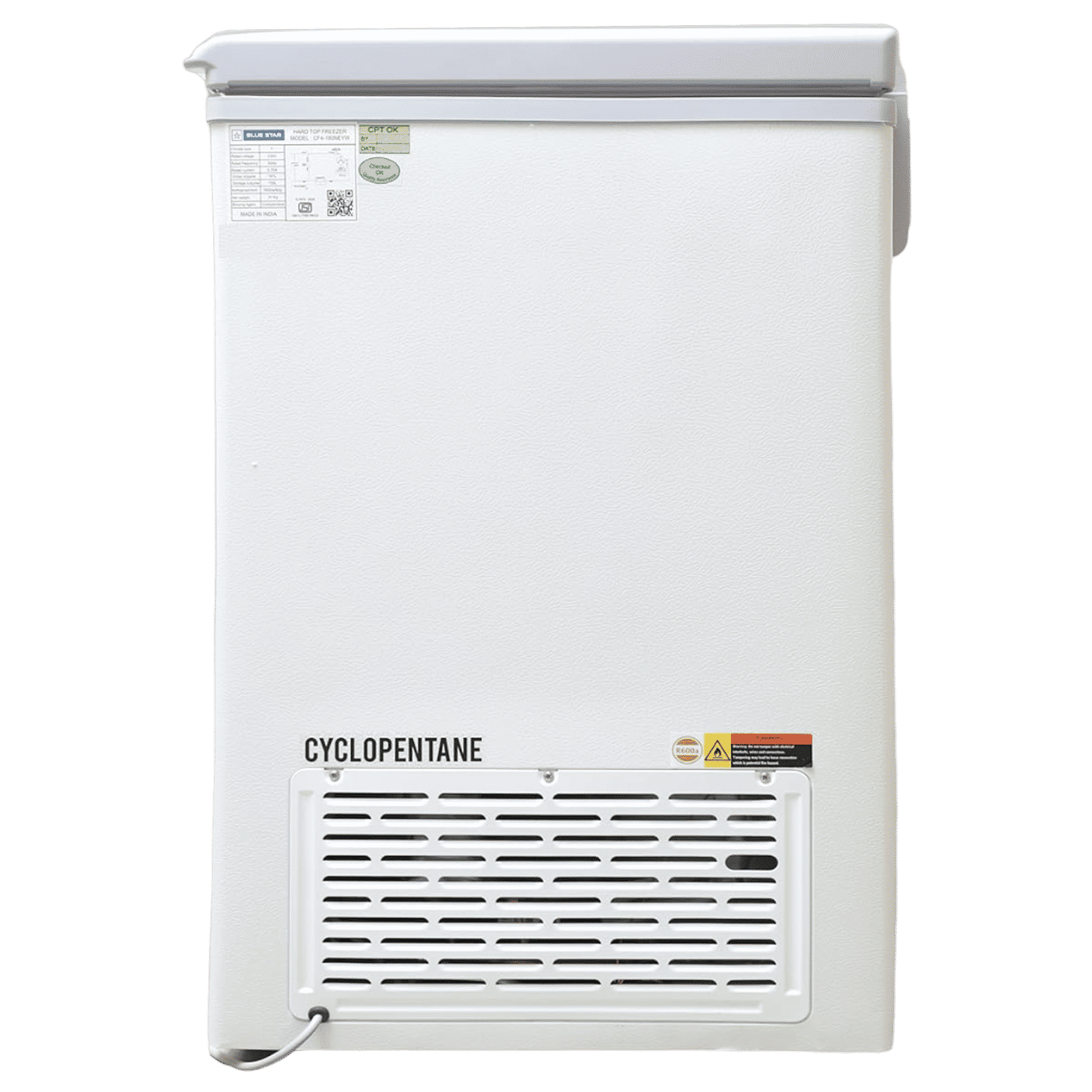 Blue Star NEYW Series 215 Litres 4 Star Single Door Deep Freezer (Static Cooling Technology, CF4-230NEYW, White) Blue Star NEYW Series 215 Litres 4 Star Single Door Deep Freezer (Static Cooling Technology, CF4-230NEYW, White)_10