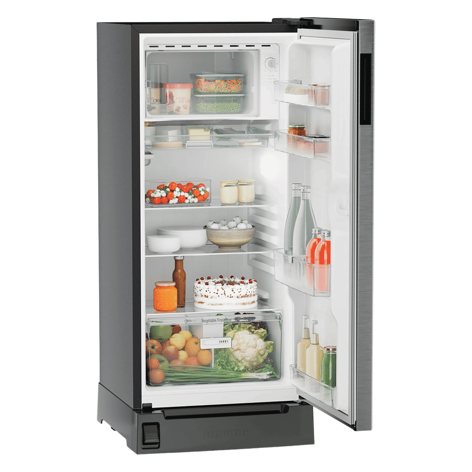 LIEBHERR Plus 191 Litres 3 Star Direct Cool Single Door Refrigerator with Anti Bacterial Gasket (DFPsiC 1921, Silver Steel)_12