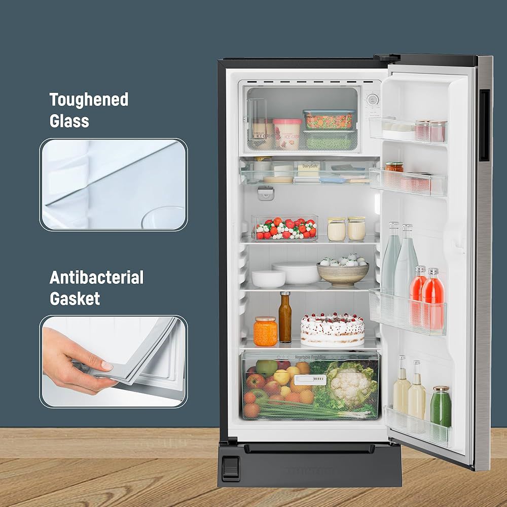 LIEBHERR Plus 191 Litres 3 Star Direct Cool Single Door Refrigerator with Anti Bacterial Gasket (DFPsiC 1921, Silver Steel)_14