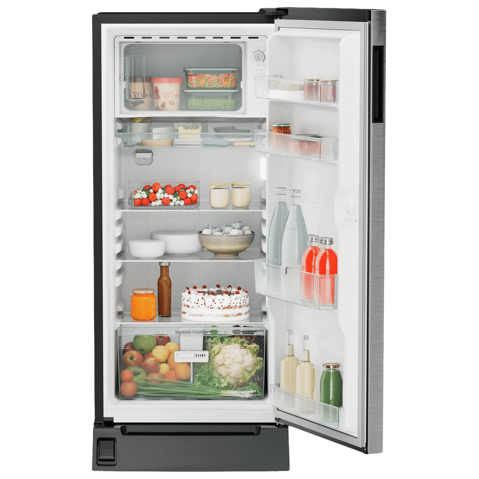 LIEBHERR Plus 191 Litres 3 Star Direct Cool Single Door Refrigerator with Anti Bacterial Gasket (DFPsiC 1921, Silver Steel)_5