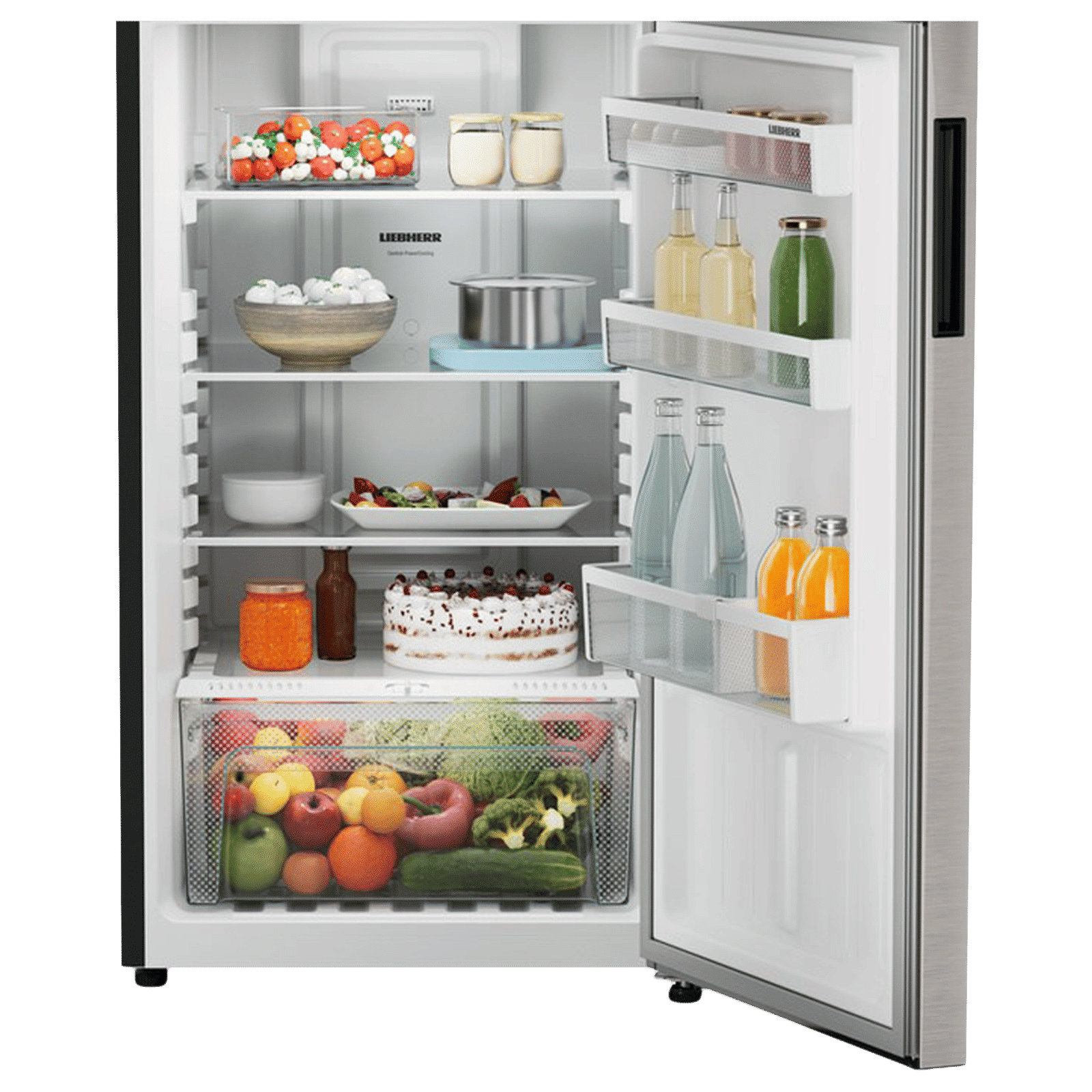 LIEBHERR Pure 245 Litres 2 Star Frost Free Double Door Refrigerator with Anti Bacterial Gasket (TCPgsB 2411, Grey Steel) LIEBHERR Pure 245 Litres 2 Star Frost Free Double Door Refrigerator with Anti Bacterial Gasket (TCPgsB 2411, Grey Steel)_12