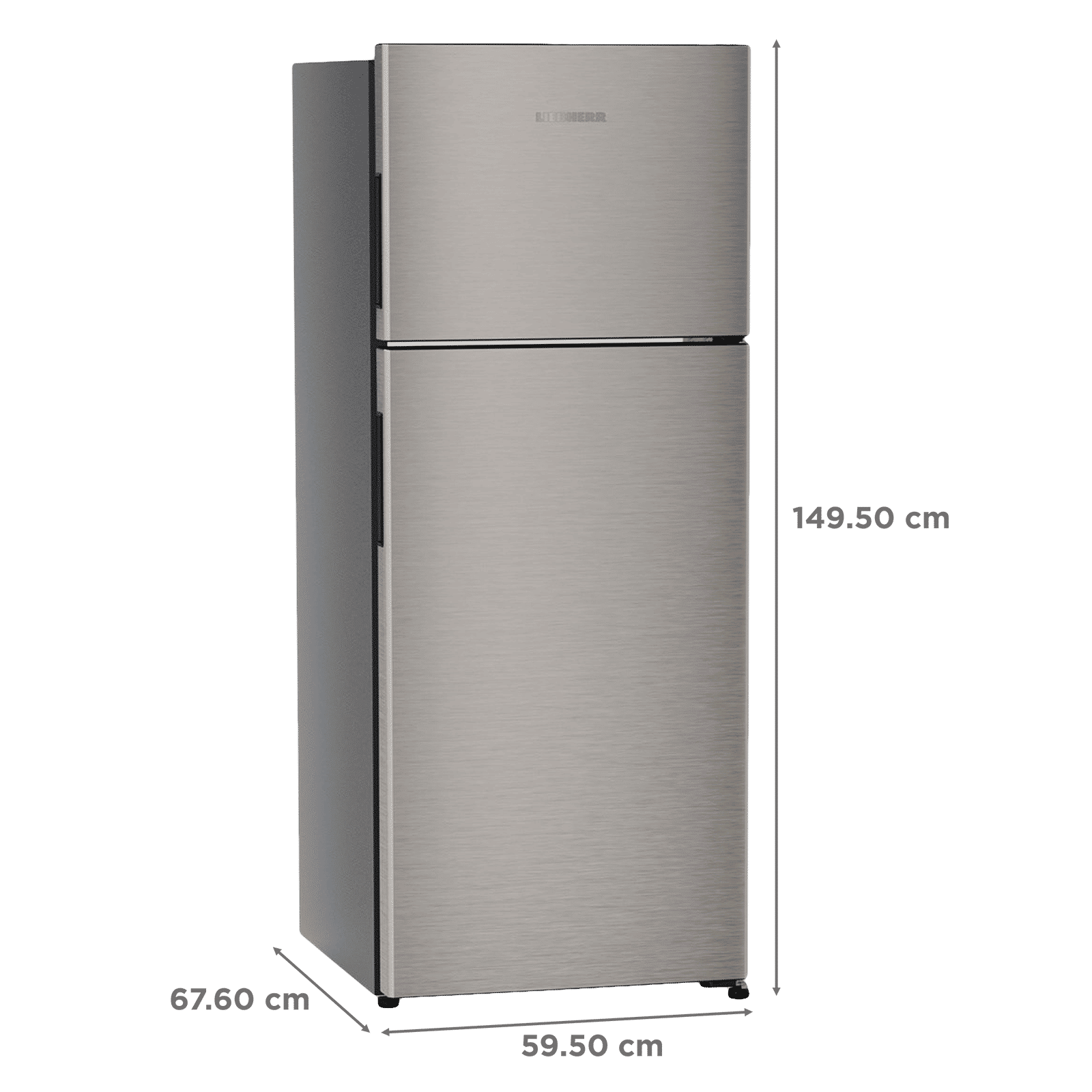 LIEBHERR Pure 245 Litres 2 Star Frost Free Double Door Refrigerator with Anti Bacterial Gasket (TCPgsB 2411, Grey Steel) LIEBHERR Pure 245 Litres 2 Star Frost Free Double Door Refrigerator with Anti Bacterial Gasket (TCPgsB 2411, Grey Steel)_3