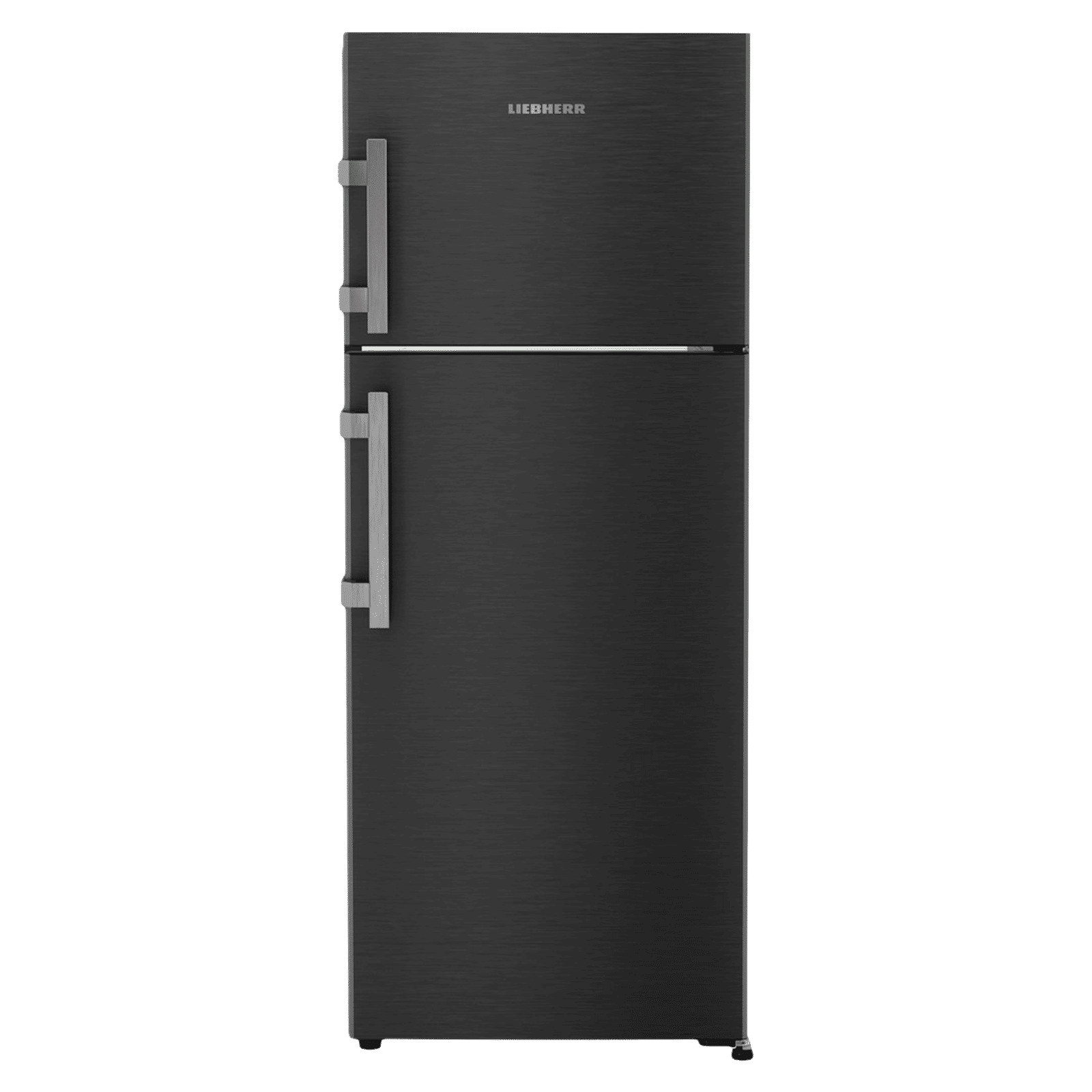 LIEBHERR Pure 245 Litres 2 Star Frost Free Double Door Refrigerator with Anti-Bacterial Gasket (TCLbsB 2411, Black Steel)_1