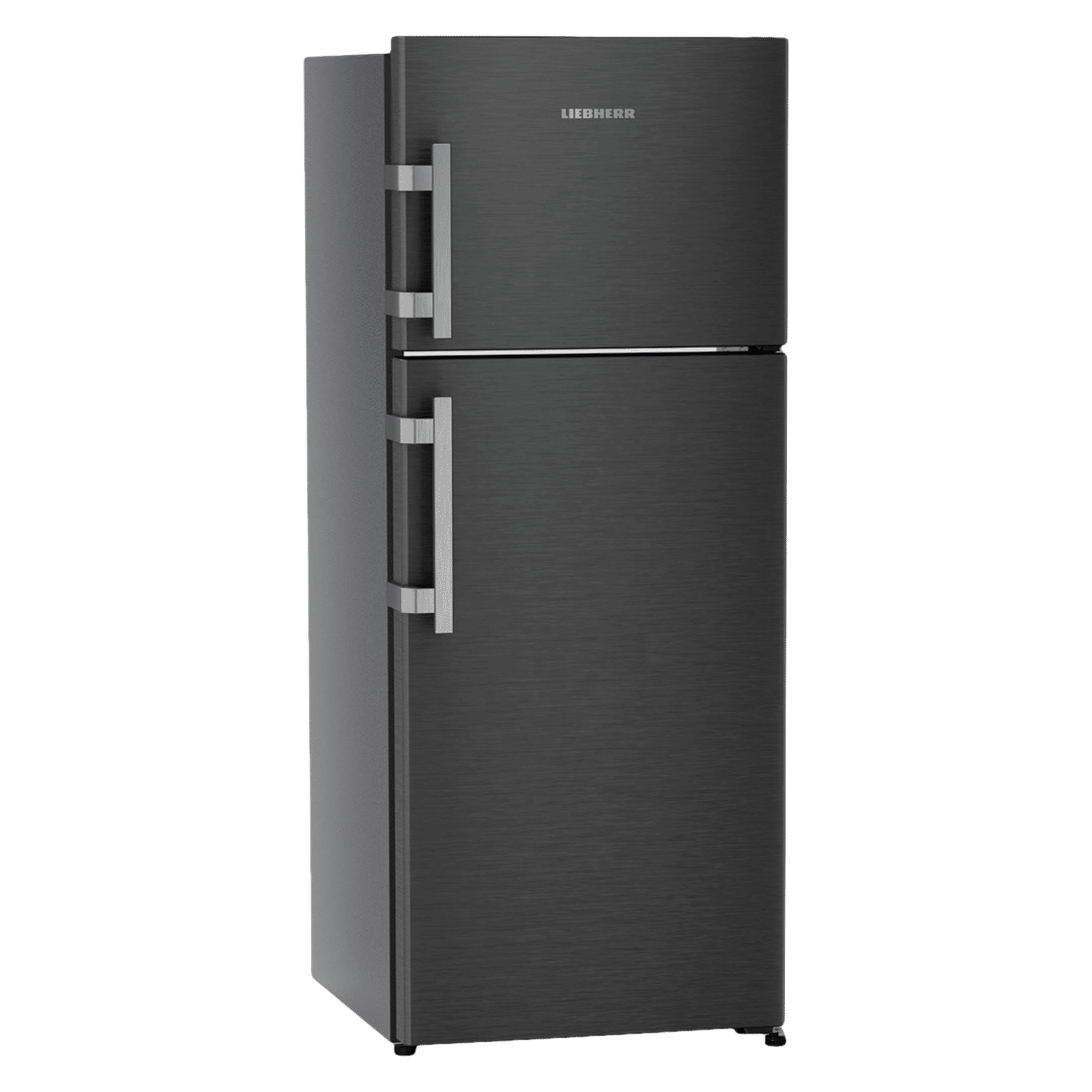 LIEBHERR Pure 245 Litres 2 Star Frost Free Double Door Refrigerator with Anti-Bacterial Gasket (TCLbsB 2411, Black Steel)_4