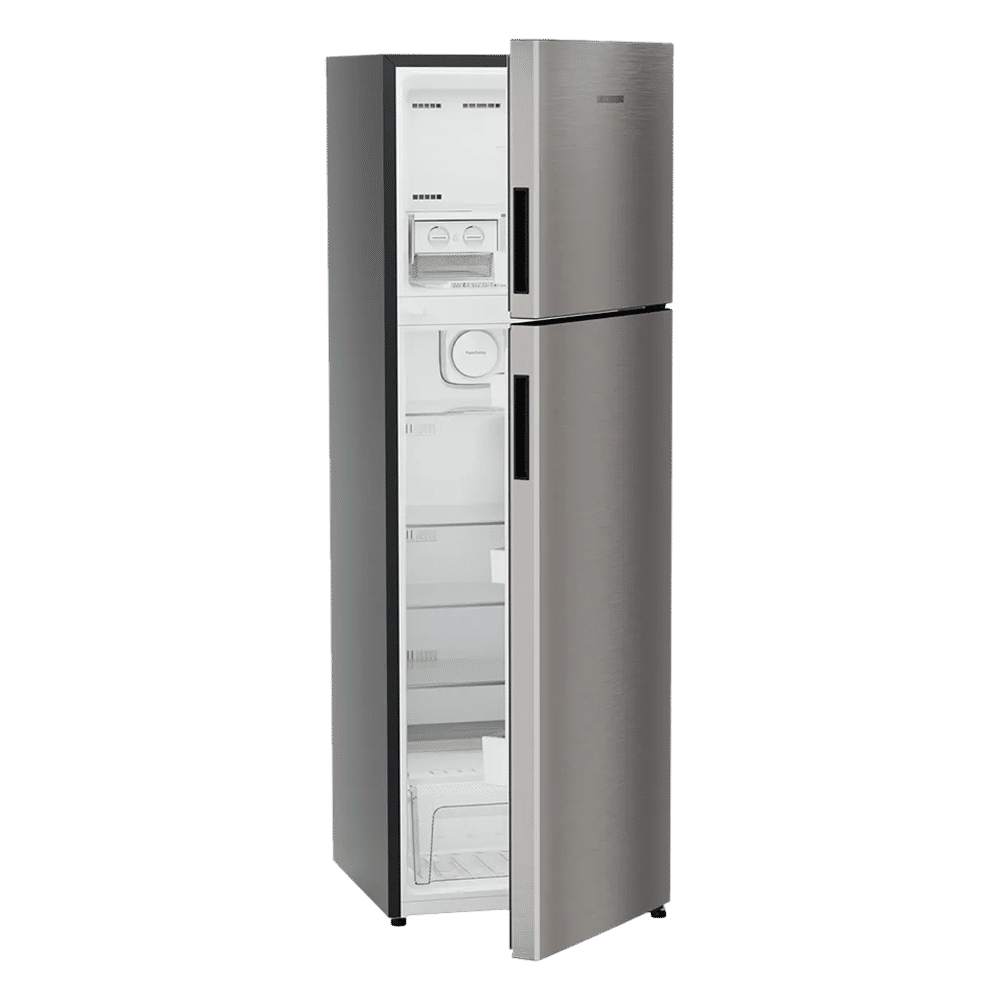 LIEBHERR Pure 316 Litres 2 Star Frost Free Double Door Refrigerator with Stabilizer Free Operation (TDPgsB 3111, Grey Steel)_9