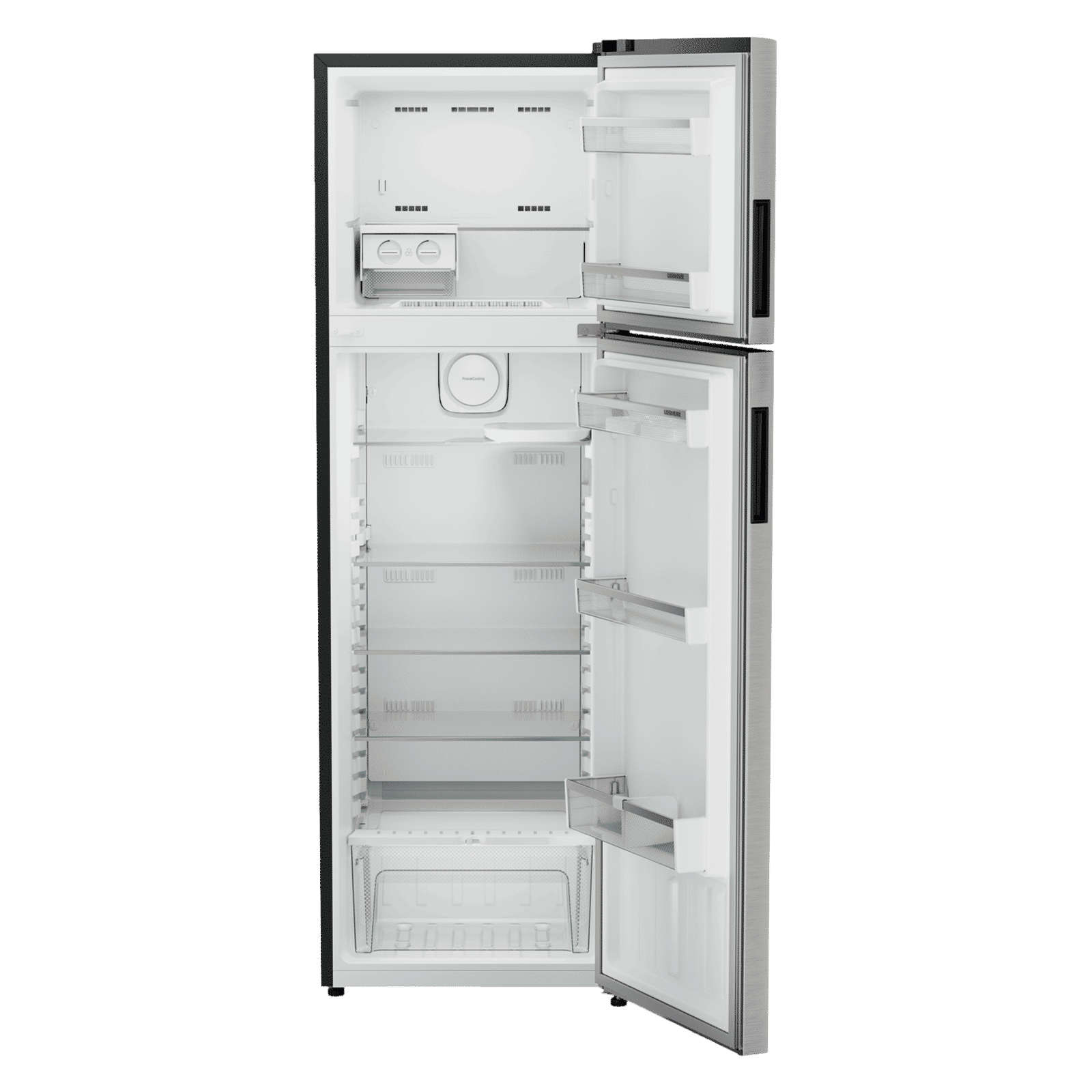 LIEBHERR Pure 316 Litres 2 Star Frost Free Double Door Refrigerator with Stabilizer Free Operation (TDPgsB 3111, Grey Steel)_12