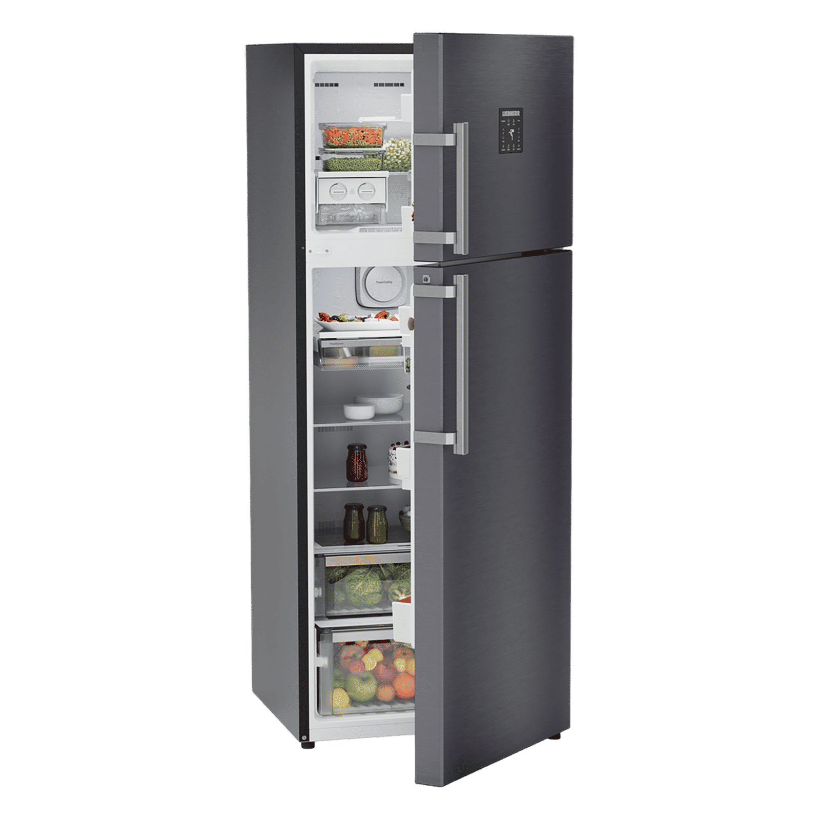 LIEBHERR Prime 428 Litres 2 Star Frost Free Double Door Refrigerator with Anti Bacterial Gasket (TEBcsB 4255, Cobalt Steel)_9