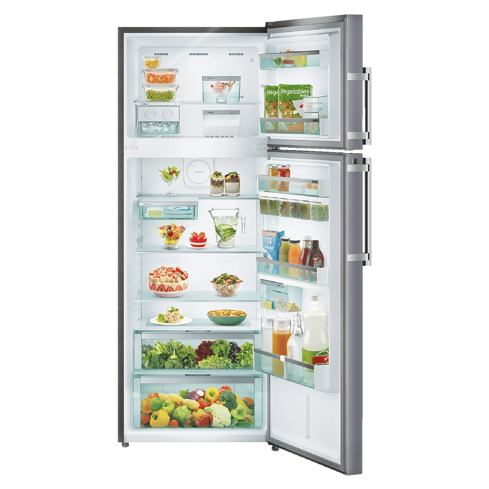 LIEBHERR Prime 428 Litres 2 Star Frost Free Double Door Refrigerator with Anti Bacterial Gasket (TEBcsB 4255, Cobalt Steel)_12