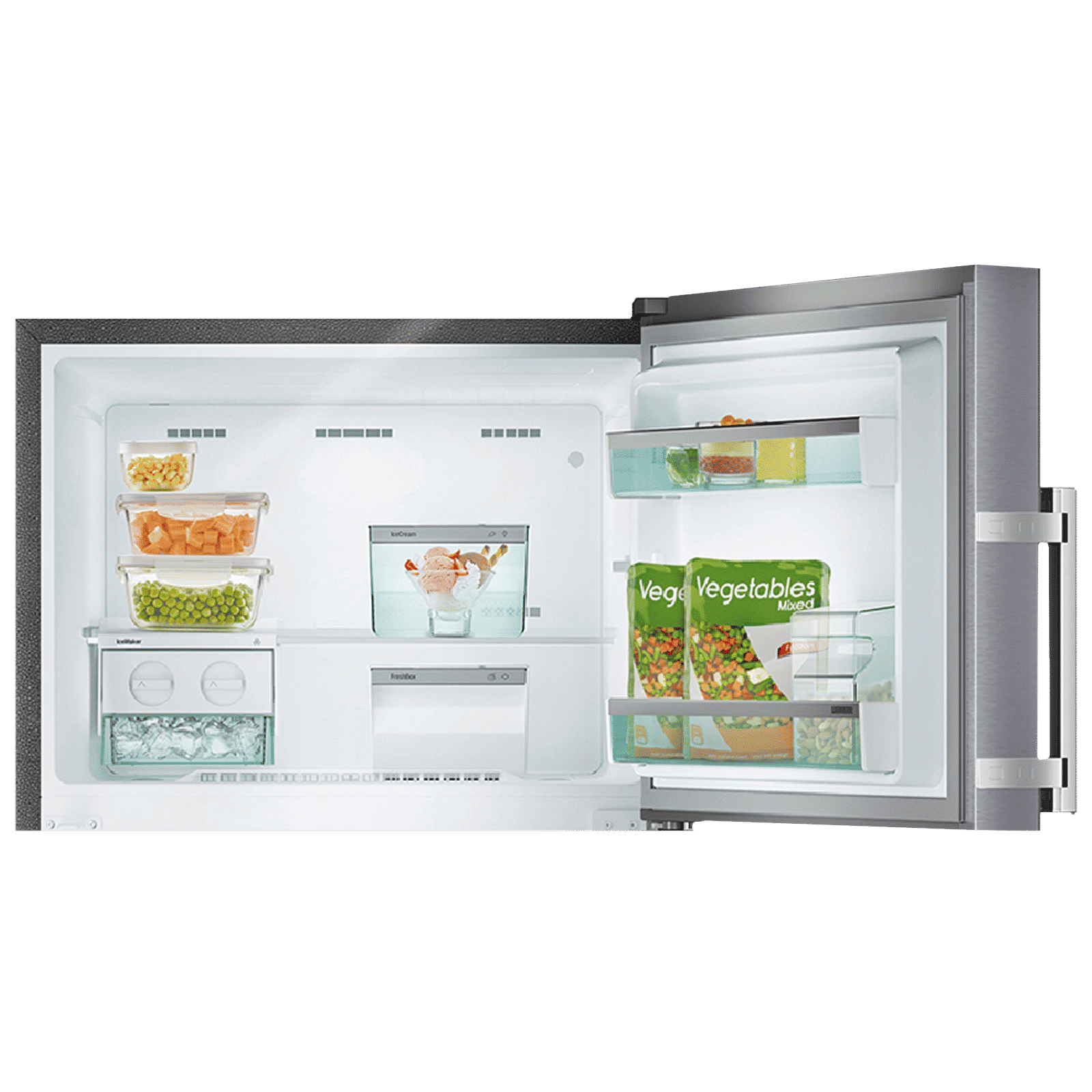 LIEBHERR Prime 428 Litres 2 Star Frost Free Double Door Refrigerator with Anti Bacterial Gasket (TEBcsB 4255, Cobalt Steel)_7