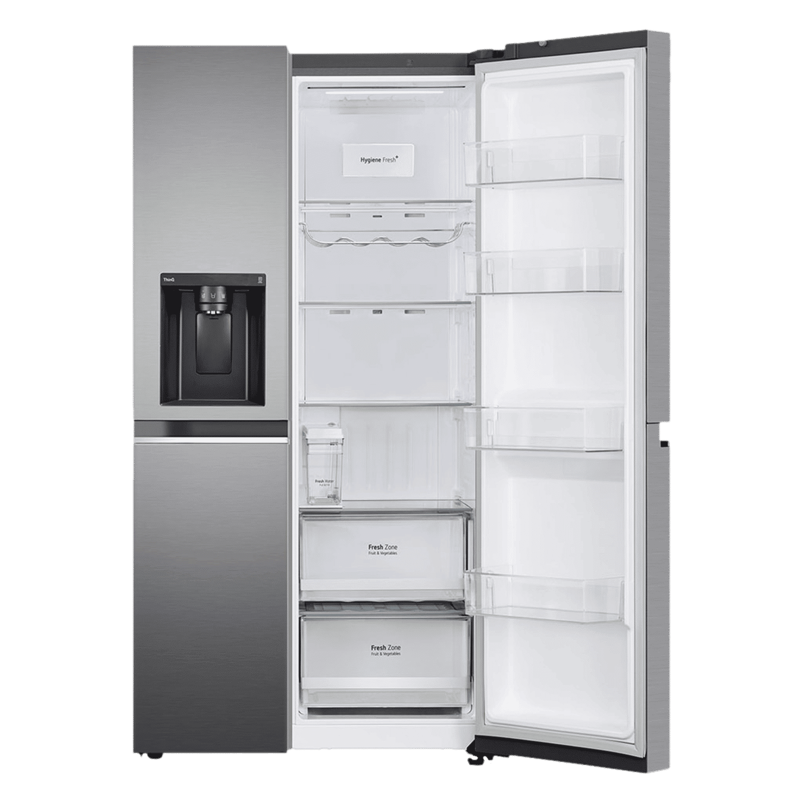 LG 630 Litres 3 Star Frost Free Side by Side Door Smart Wifi Enabled Refrigerator with Multi Air Flow (GL-L257CPZ3, Shiny Steel)_13