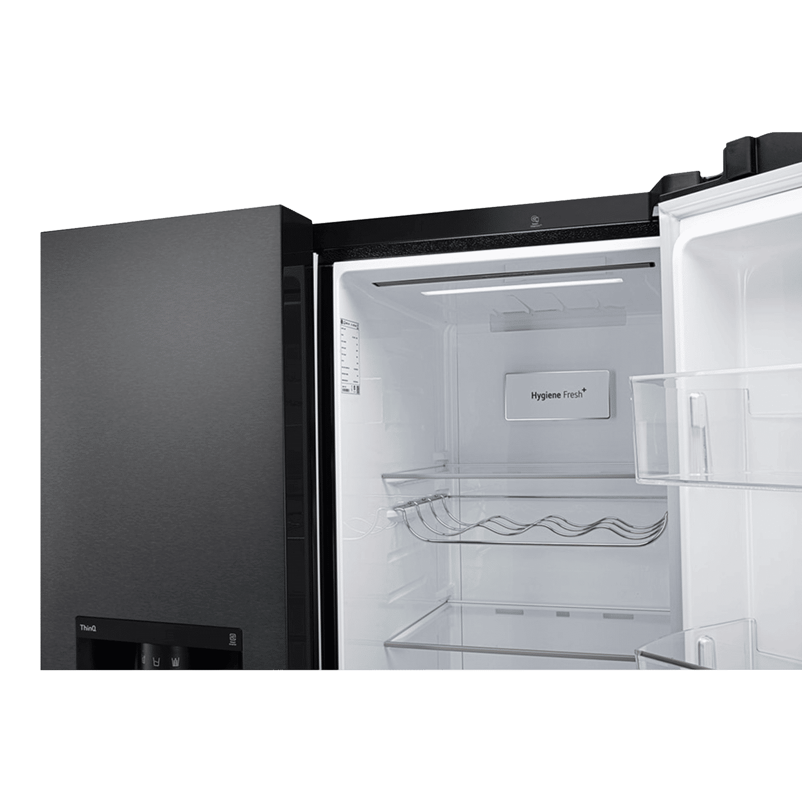 LG 630 Litres 3 Star Frost Free Side by Side Door Smart Wifi Enabled Refrigerator with Multi Air Flow (GL-L257CMC3, Matt Black) LG 630 Litres 3 Star Frost Free Side by Side Door Smart Wifi Enabled Refrigerator with Multi Air Flow (GL-L257CMC3, Matt Black)_14