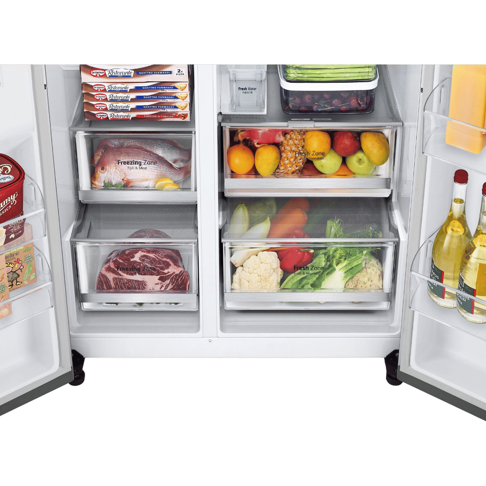 LG 630 Litres 3 Star Frost Free Side by Side Door Smart Wifi Enabled Refrigerator with Multi Air Flow (GL-X257ABS3, Noble Steel)_12