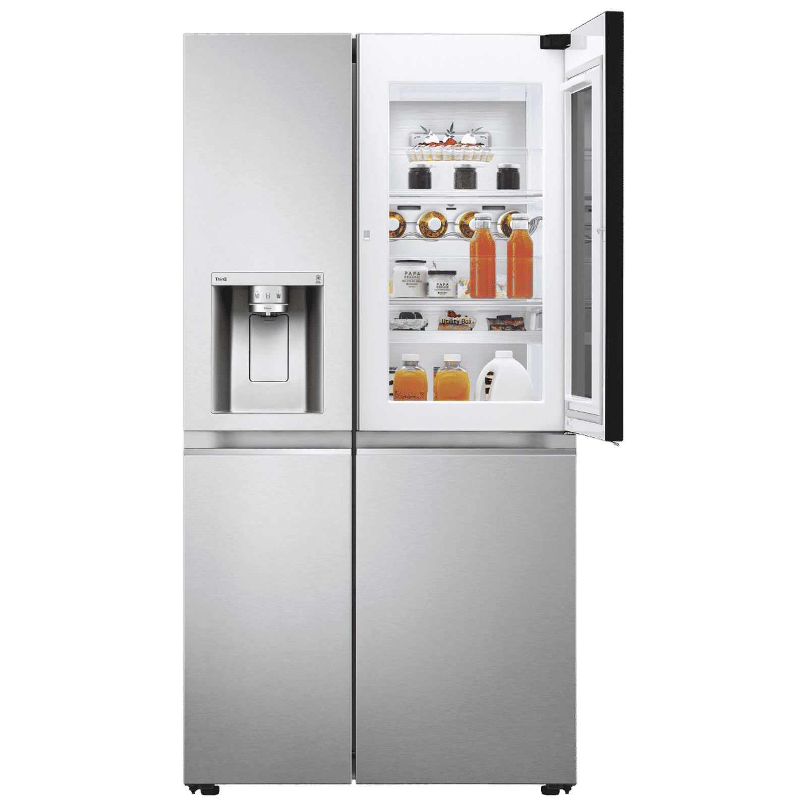 LG 630 Litres 3 Star Frost Free Side by Side Door Smart Wifi Enabled Refrigerator with Multi Air Flow (GL-X257ABS3, Noble Steel)_14