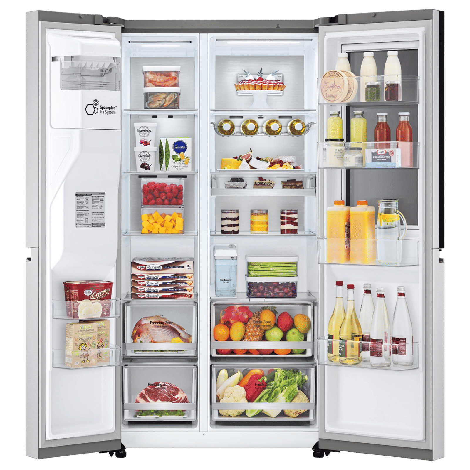 LG 630 Litres 3 Star Frost Free Side by Side Door Smart Wifi Enabled Refrigerator with Multi Air Flow (GL-X257ABS3, Noble Steel)_5