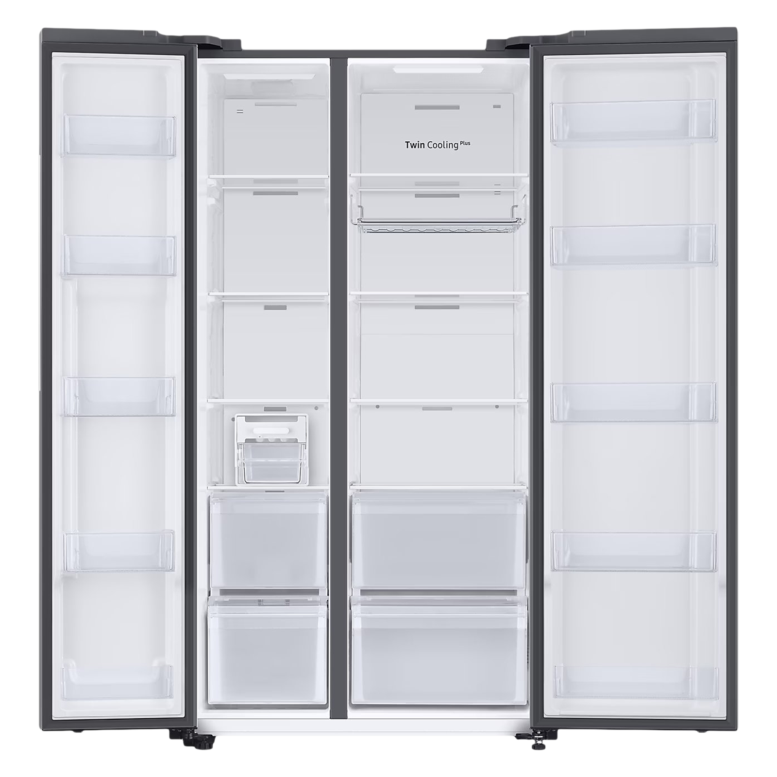 SAMSUNG 653 Litres 3 Star Frost Free Side by Side Door Smart Wifi Enabled  Convertible Refrigerator with Twin Cooling Plus Technology (RS76CB81A333/HL, Glam Deep Charcoal)_6