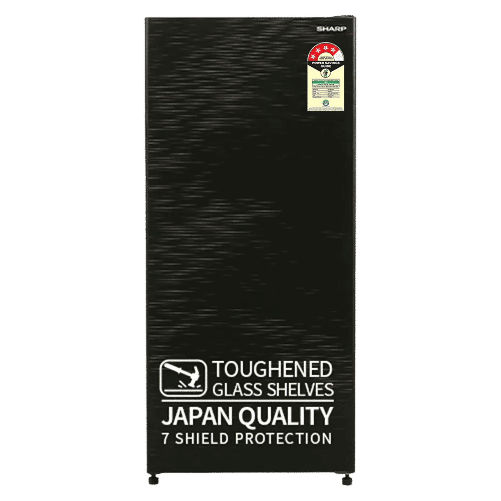 SHARP 175 Litres 4 Star Direct Cool Single Door Refrigerator with Anti Bacterial Gasket (SJ-G19ST-BK, Black)_1