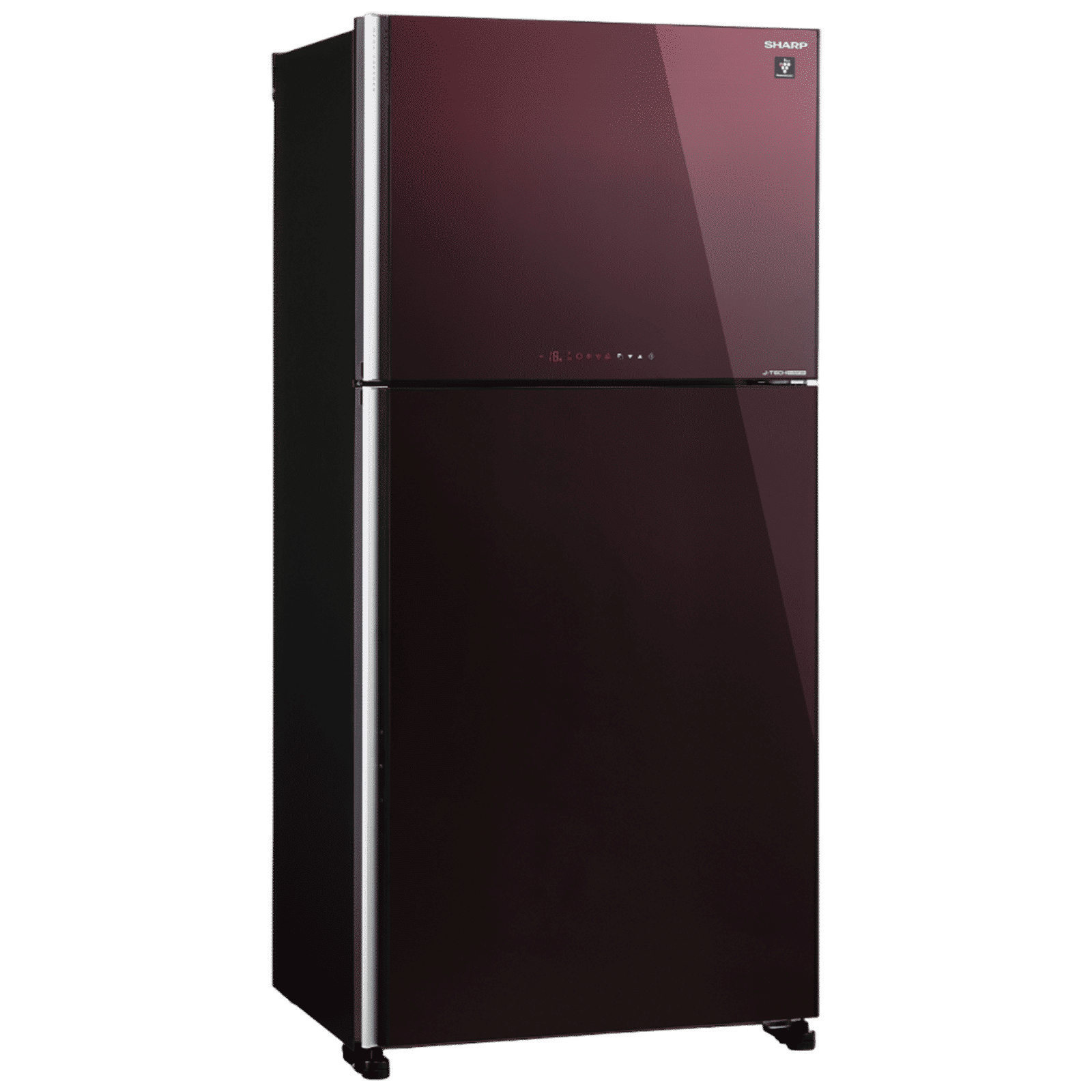 SHARP 556 Litres 2 Star Frost Free Double Door Refrigerator with Plasmacluster Technology (SJ-GP60T-MR, Maroon)_4