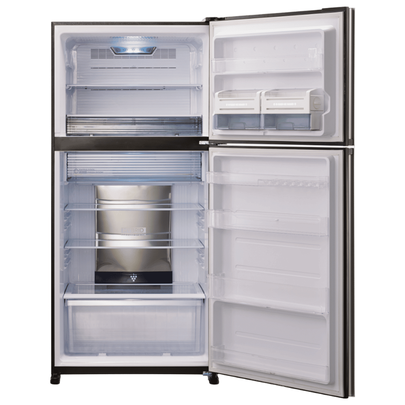 SHARP 556 Litres 2 Star Frost Free Double Door Refrigerator with Plasmacluster Technology (SJ-GP60T-MR, Maroon)_6