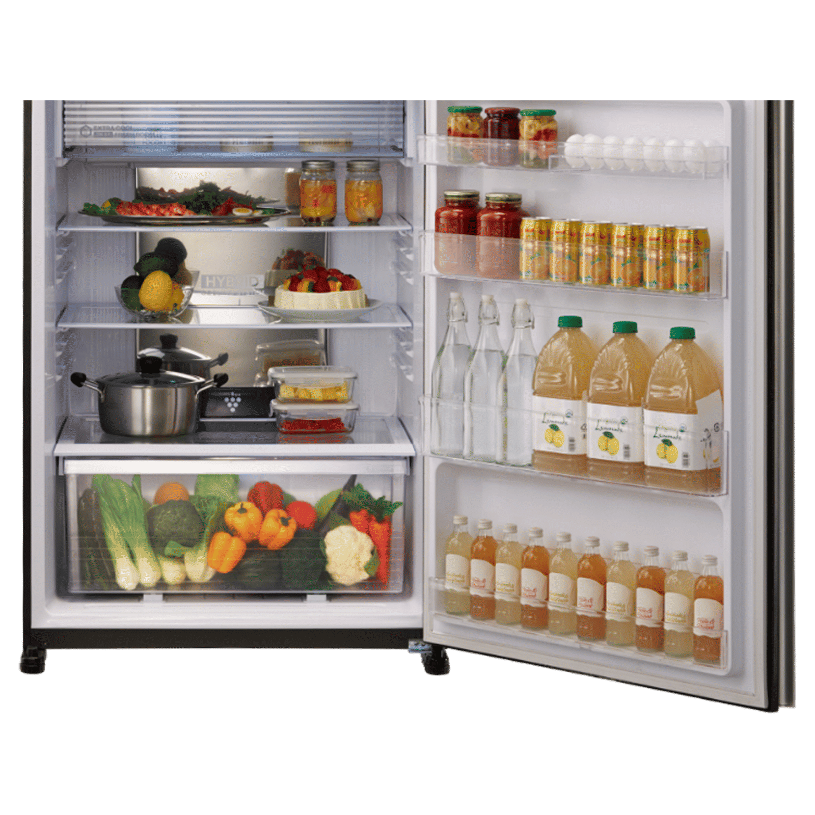 SHARP 556 Litres 2 Star Frost Free Double Door Refrigerator with Plasmacluster Technology (SJ-GP60T-MR, Maroon)_7