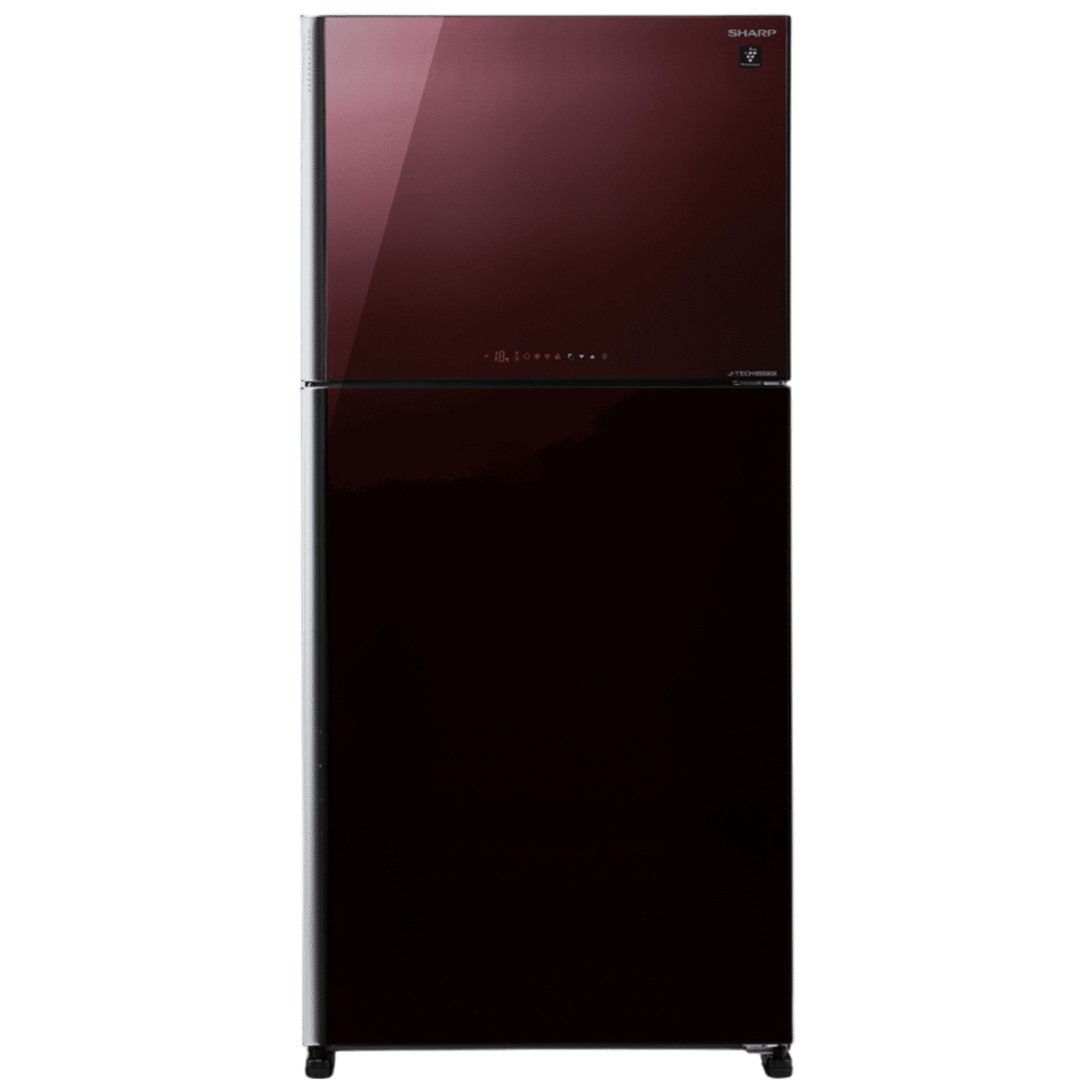 SHARP 556 Litres 2 Star Frost Free Double Door Refrigerator with Plasmacluster Technology (SJ-GP60T-MR, Maroon)_1