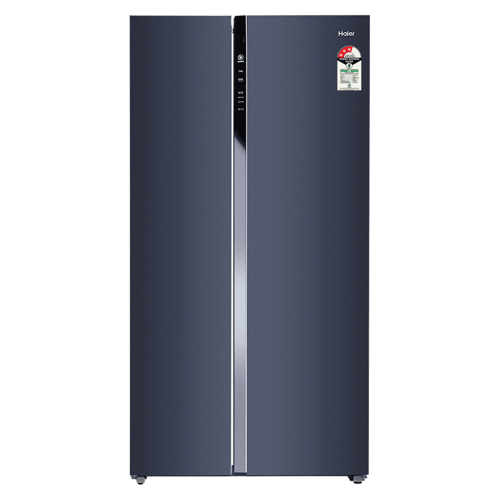 Haier 602 Litres 3 Star Frost Free Side By Side Door Smart Wifi Enabled Convertible Refrigerator with Deo Fresh Technology (HRS-682GKU1, Graphite Black)_1