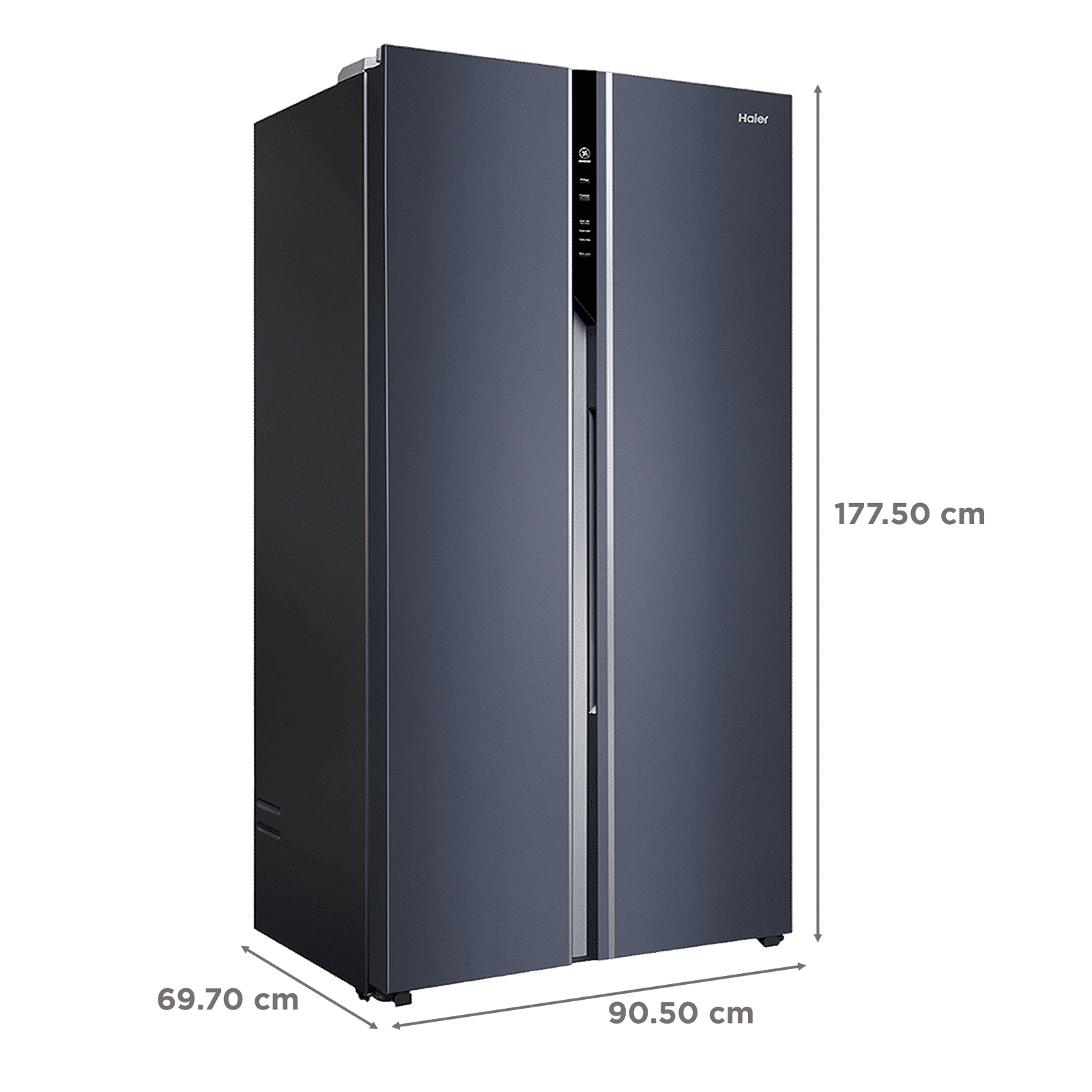 Haier 602 Litres 3 Star Frost Free Side By Side Door Smart Wifi Enabled Convertible Refrigerator with Deo Fresh Technology (HRS-682GKU1, Graphite Black)_3