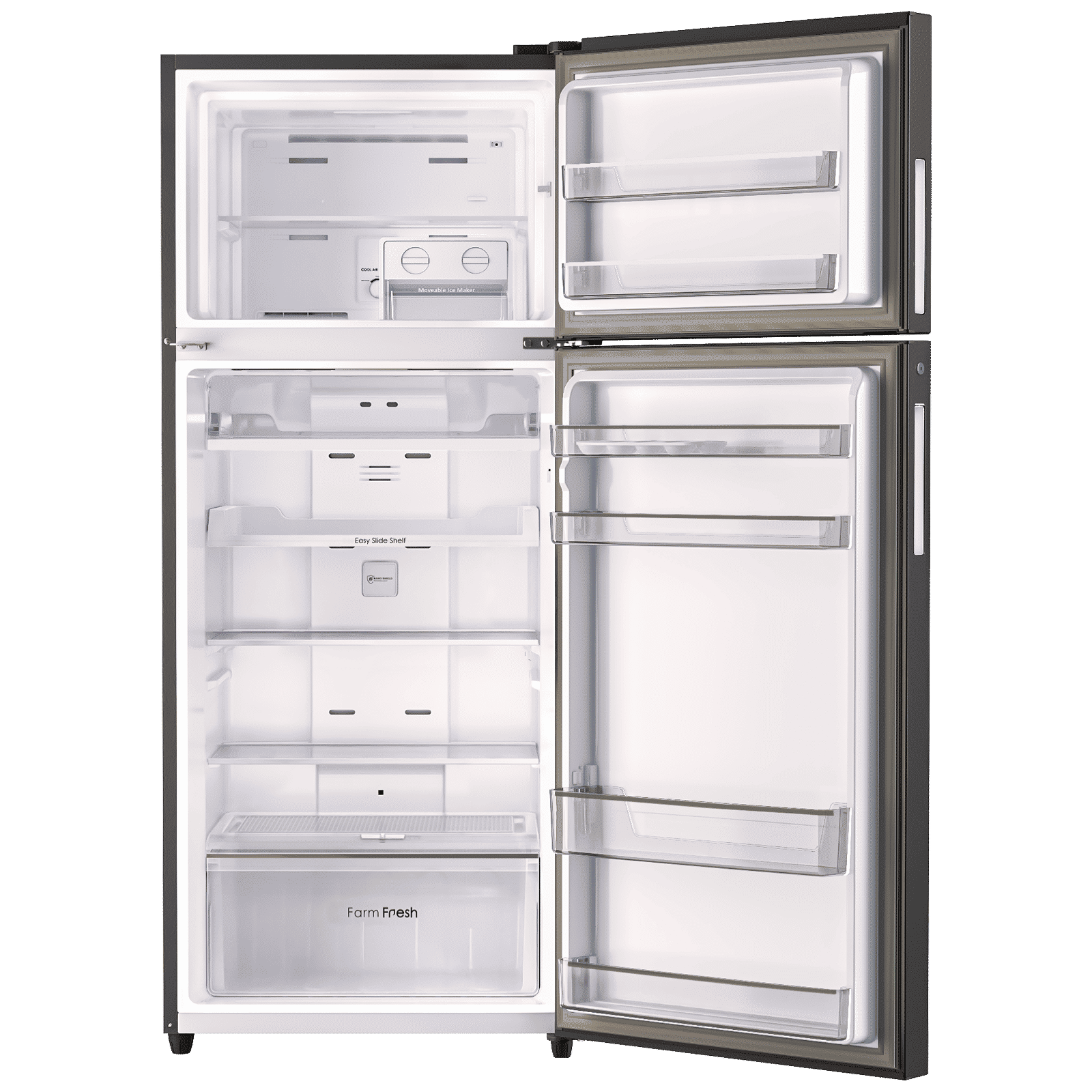 Godrej Eon Regalis 436 Litres 2 Star Frost Free Double Door Convertible Refrigerator with Nano Shield Technology (RT EONREGALIS 477B RCI MT BK, Matte Black)_5