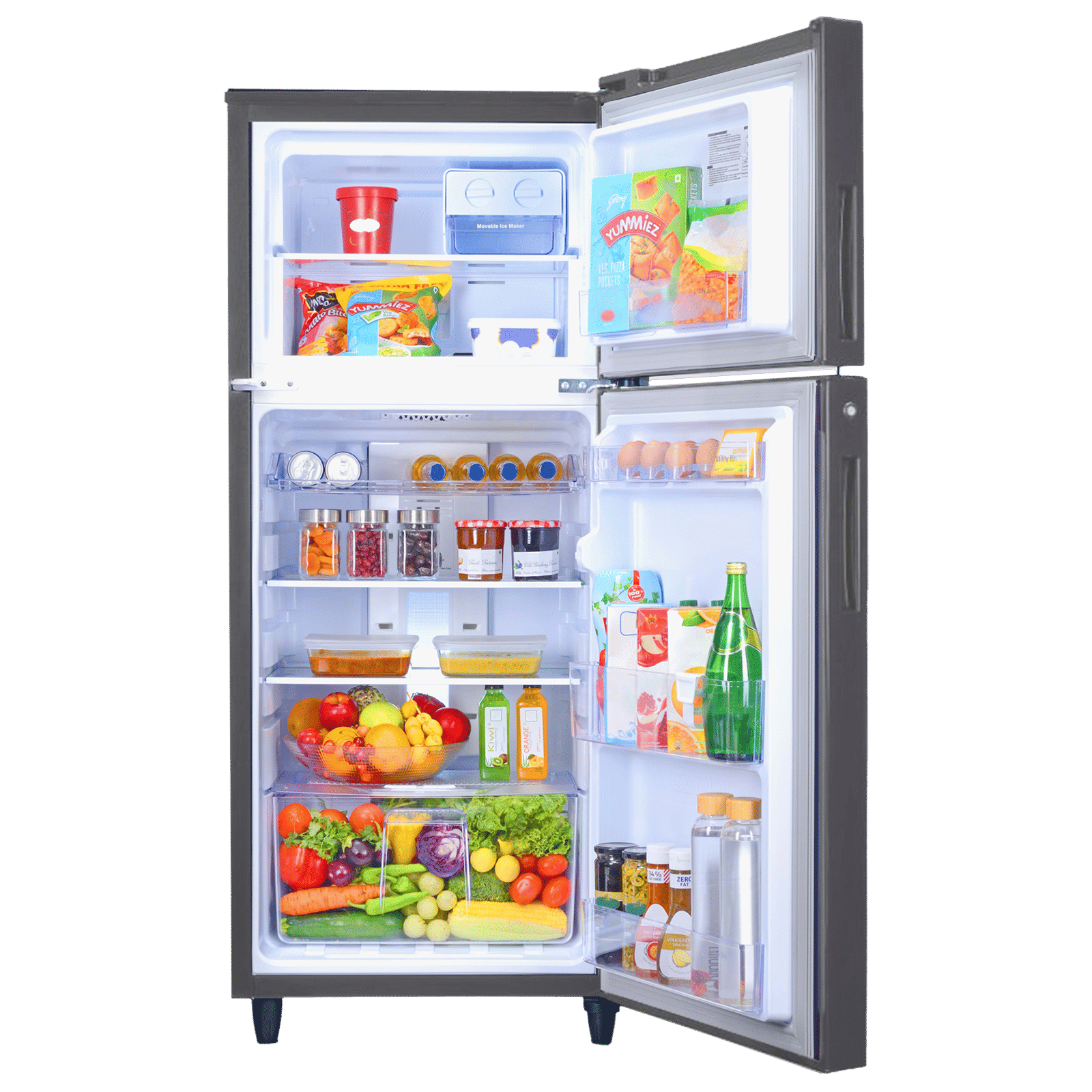 Godrej Eon Alpha 238 Litres 3 Star Frost Free Double Door Refrigerator with Advanced Inverter Technology (RT EON ALPHA 270C RI ST GL, Steel Glow) Godrej Eon Alpha 238 Litres 3 Star Frost Free Double Door Refrigerator with Advanced Inverter Technology (RT EON ALPHA 270C RI ST GL, Steel Glow)_5