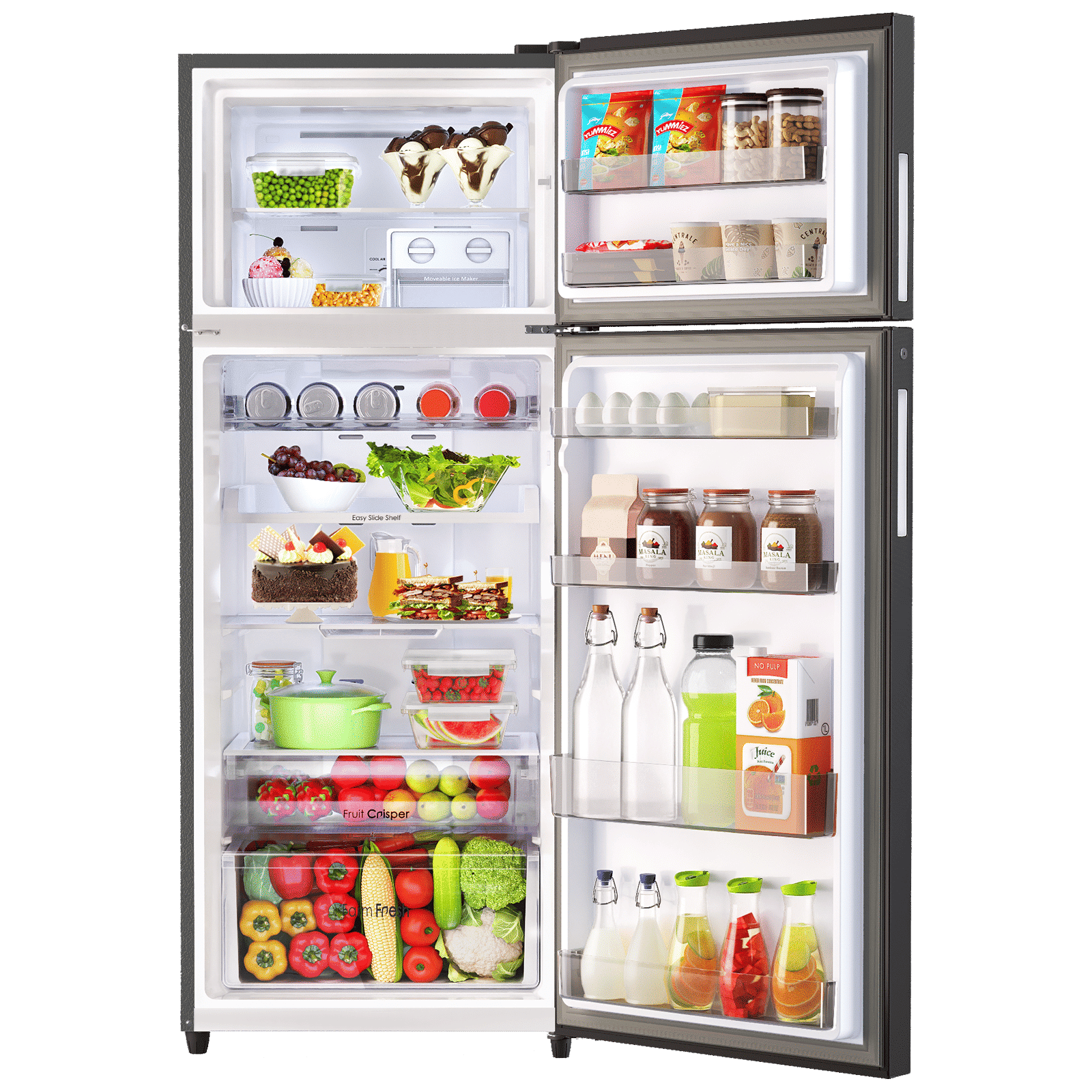 Godrej Eon Regalis 472 Litres 2 Star Frost Free Double Door Refrigerator with Cool Balance Technology (RT EONREGALIS 517B RCI MT BK, Matte Black)_5