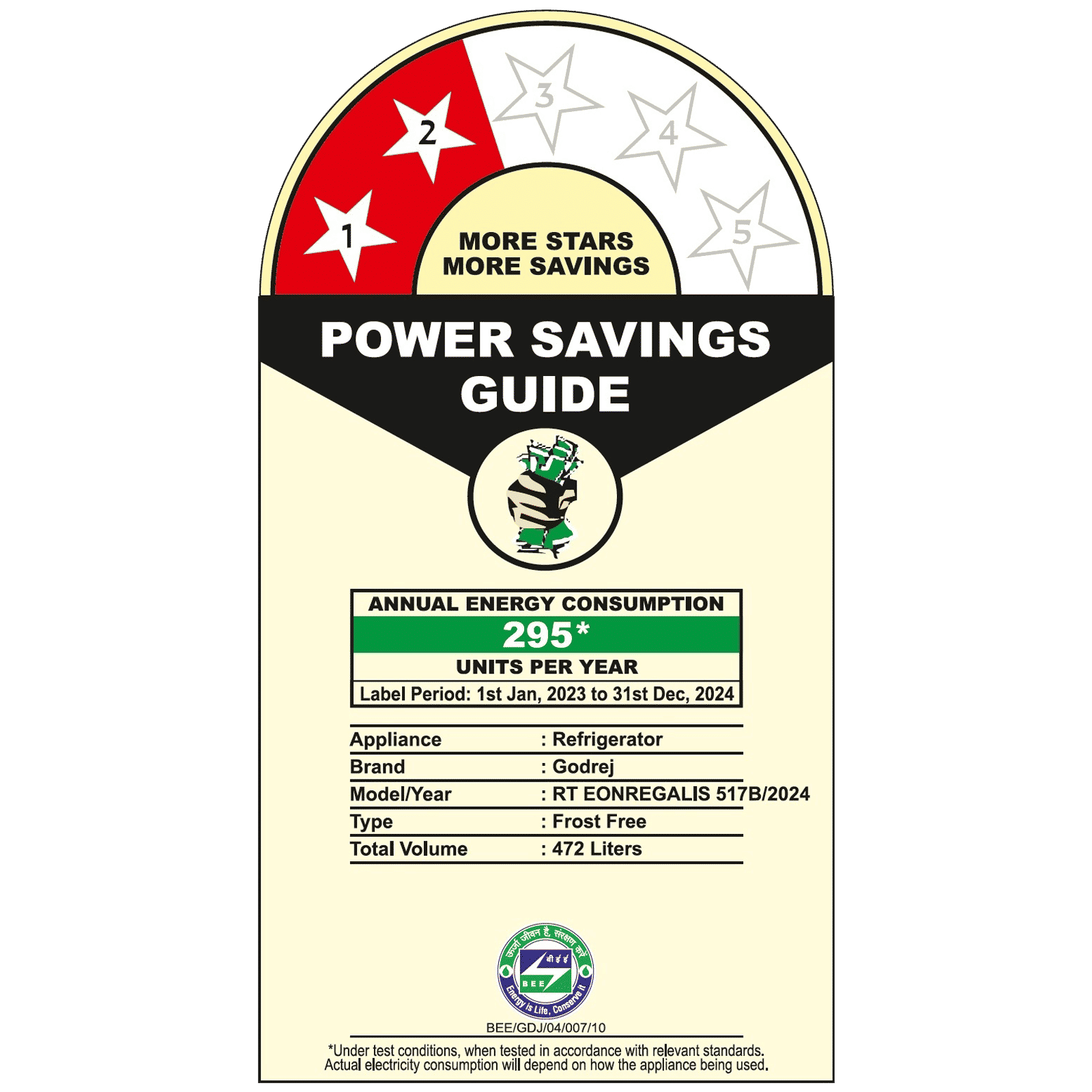 Godrej Eon Regalis 472 Litres 2 Star Frost Free Double Door Refrigerator with Cool Balance Technology (RT EONREGALIS 517B RCI MT BK, Matte Black)_7