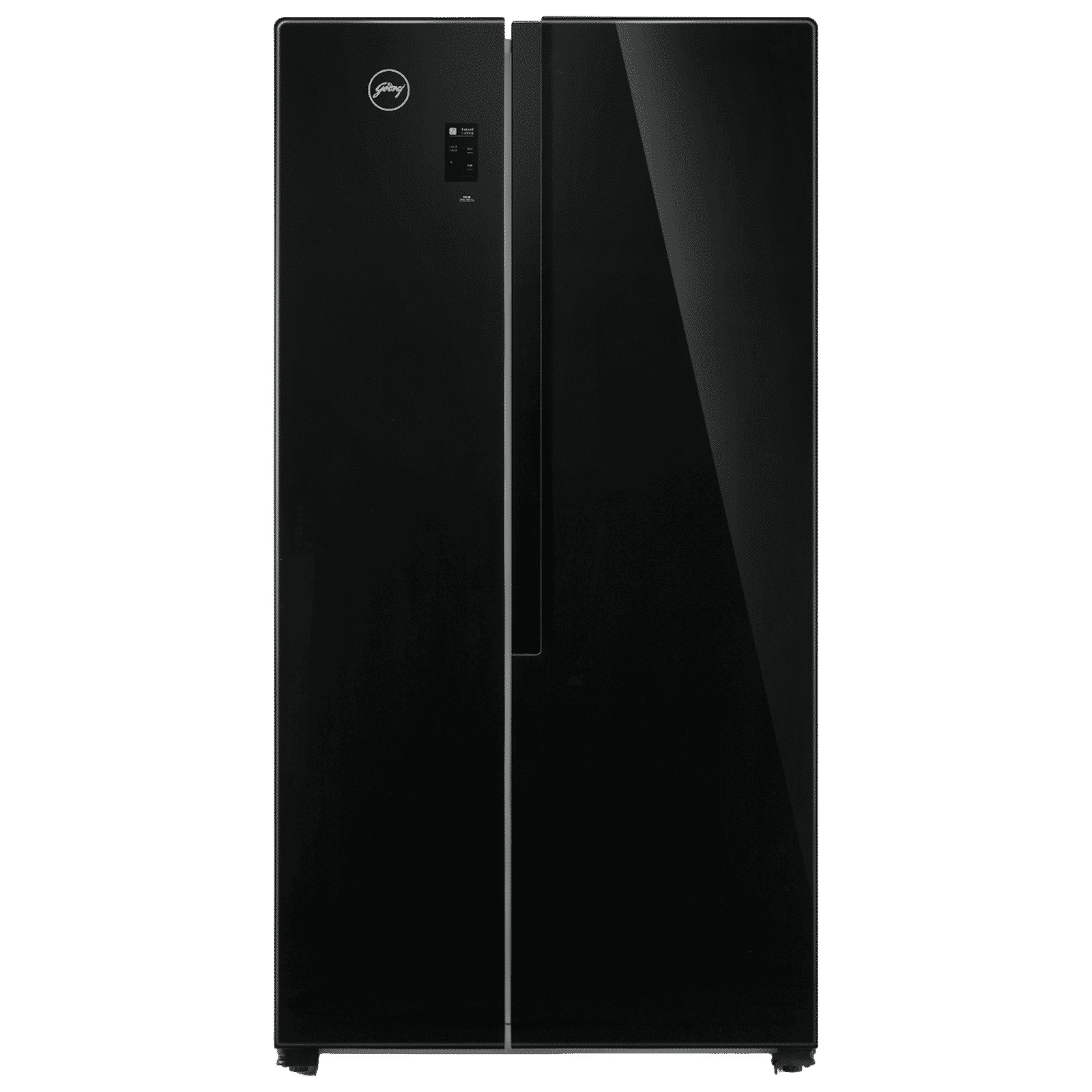 Godrej EONVELVET 564 Litres Frost Free Side By Side Refrigerator with Multi Air Flow Technology (RS EONVELVET 579 RFD GL BK, Black Glass)_1