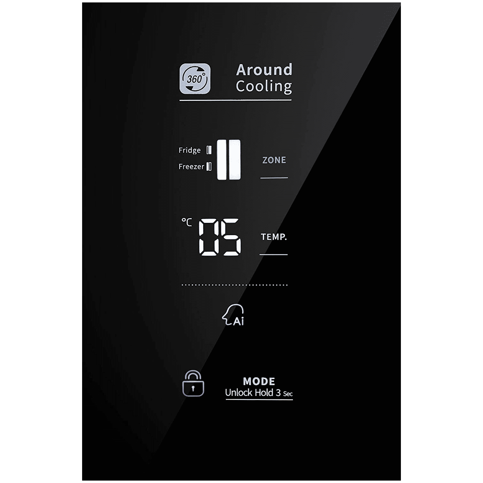 Godrej EONVELVET 564 Litres Frost Free Side By Side Refrigerator with Multi Air Flow Technology (RS EONVELVET 579 RFD GL BK, Black Glass)_11