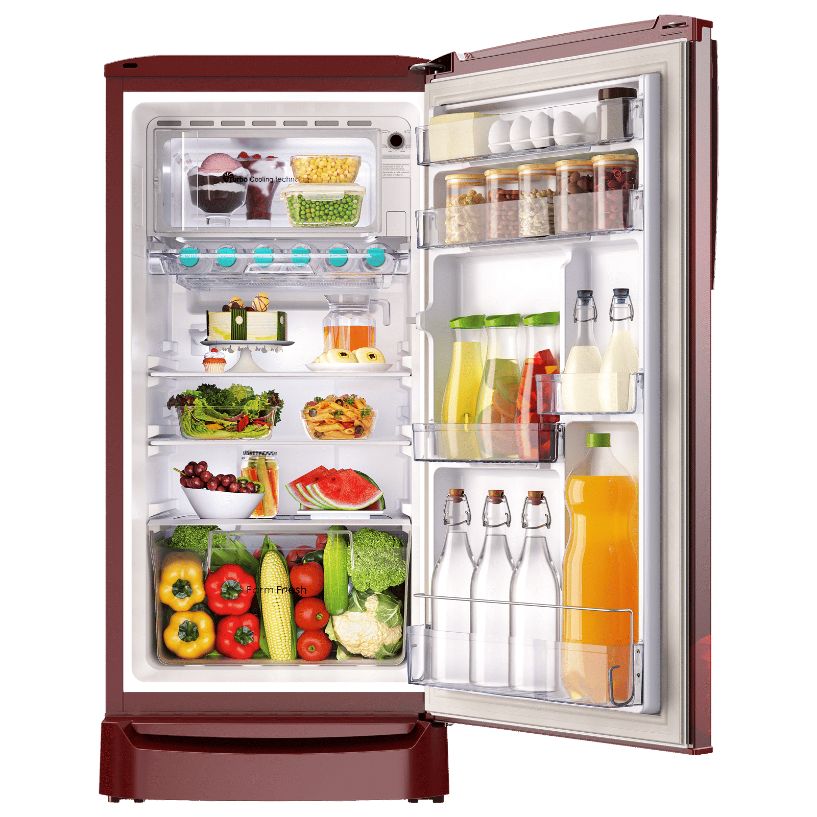 Godrej Edge Rio Plus 180 Litres 2 Star Direct Cool Single Door Refrigerator with Advanced Capillary Technology (RD ERIOPLS 205B THF, Wine Red)_10