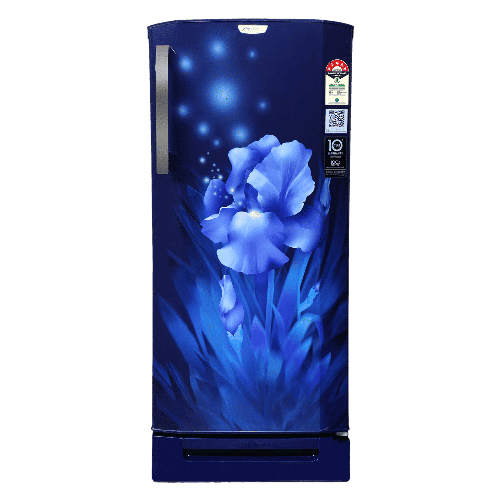 Godrej Edge Neo 180 Litres 5 Star Direct Cool Single Door Refrigerator with Anti Bacteria Gasket (RD EDGENEO 207E TDF, Aqua Blue)_1