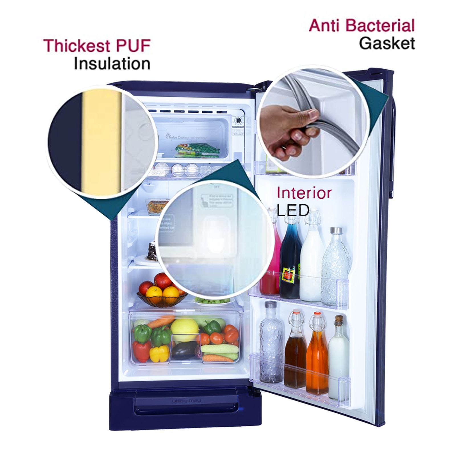 Godrej Edge Neo 180 Litres 5 Star Direct Cool Single Door Refrigerator with Anti Bacteria Gasket (RD EDGENEO 207E TDF, Aqua Blue)_14