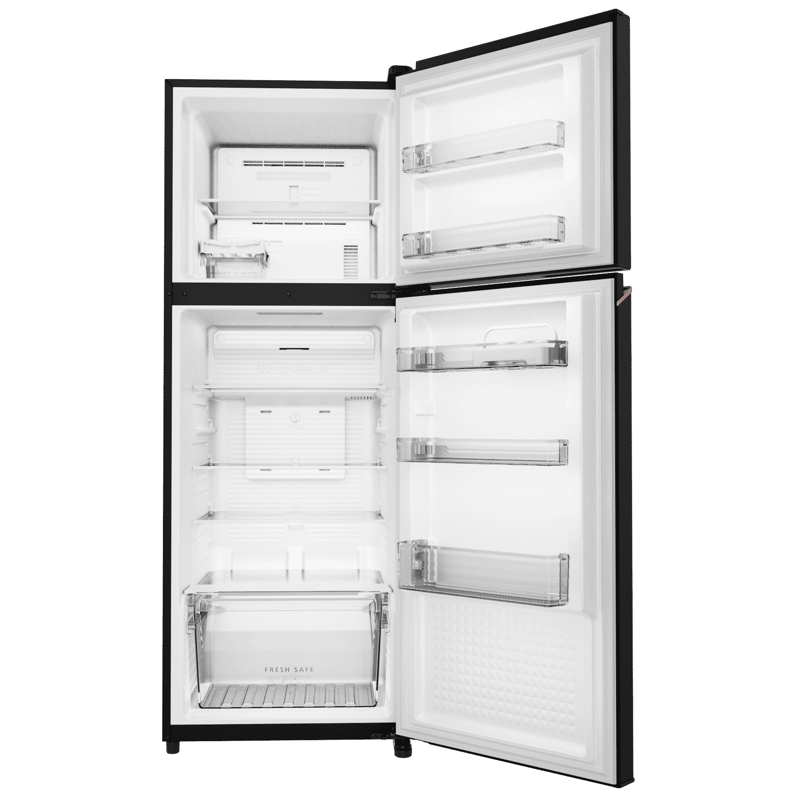 Panasonic 322 Litres 3 Star Frost Free Double Door Convertible Refrigerator with Surround Cooling (NR-TG368CPKN, Diamond Black) Panasonic 322 Litres 3 Star Frost Free Double Door Convertible Refrigerator with Surround Cooling (NR-TG368CPKN, Diamond Black)_4