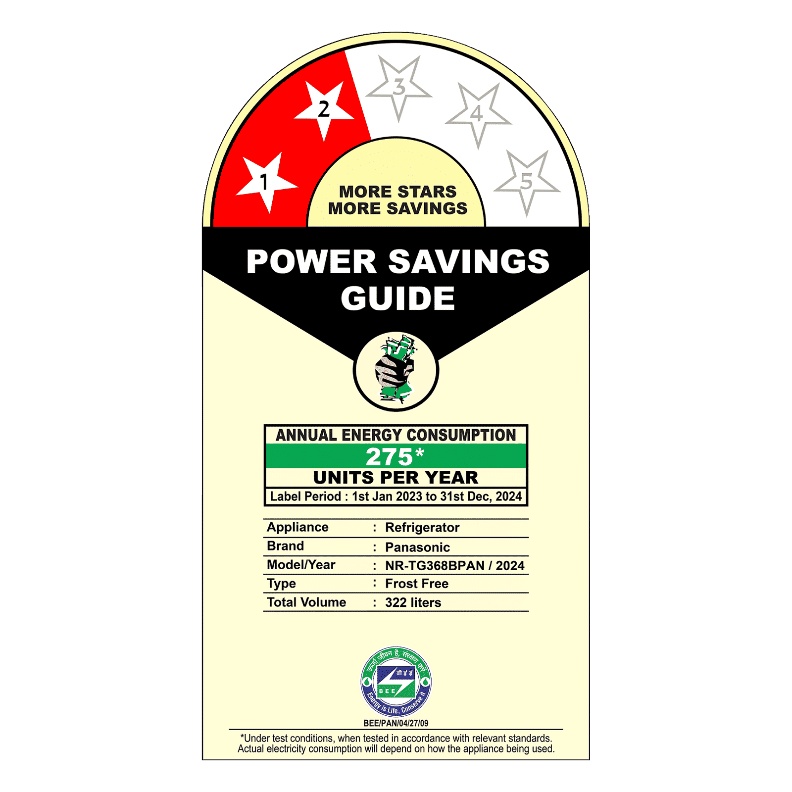 Panasonic TG Series 322 Litres 2 Star Frost Free Double Door Convertible Refrigerator with Surround Cooling Technology (NR-TG368BPAN, Ocean Blue)_8