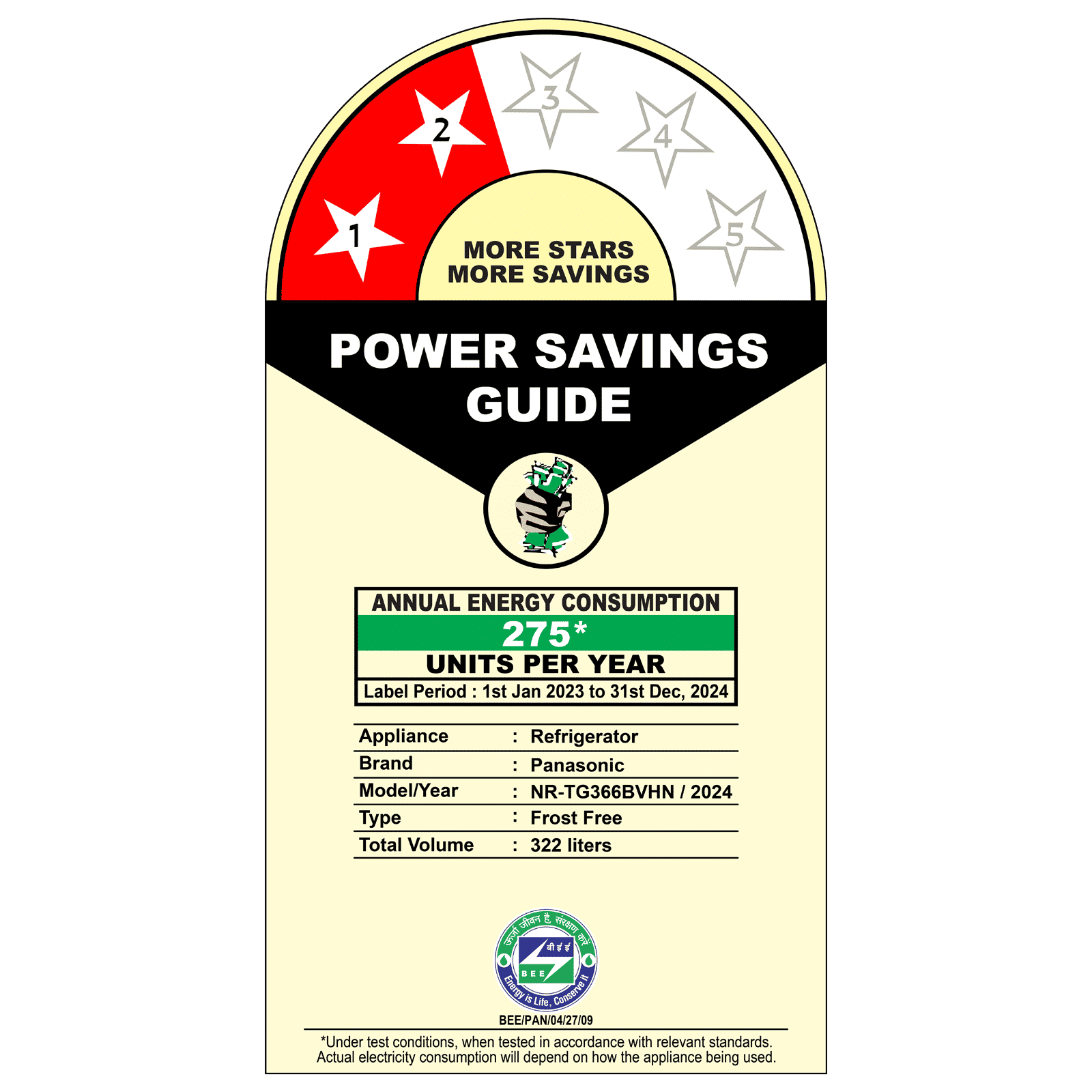 Panasonic 322 Litres 2 Star Frost Free Double Door Convertible Refrigerator with Surround Cooling (NR-TG366BVHN, Electric Grey)_9